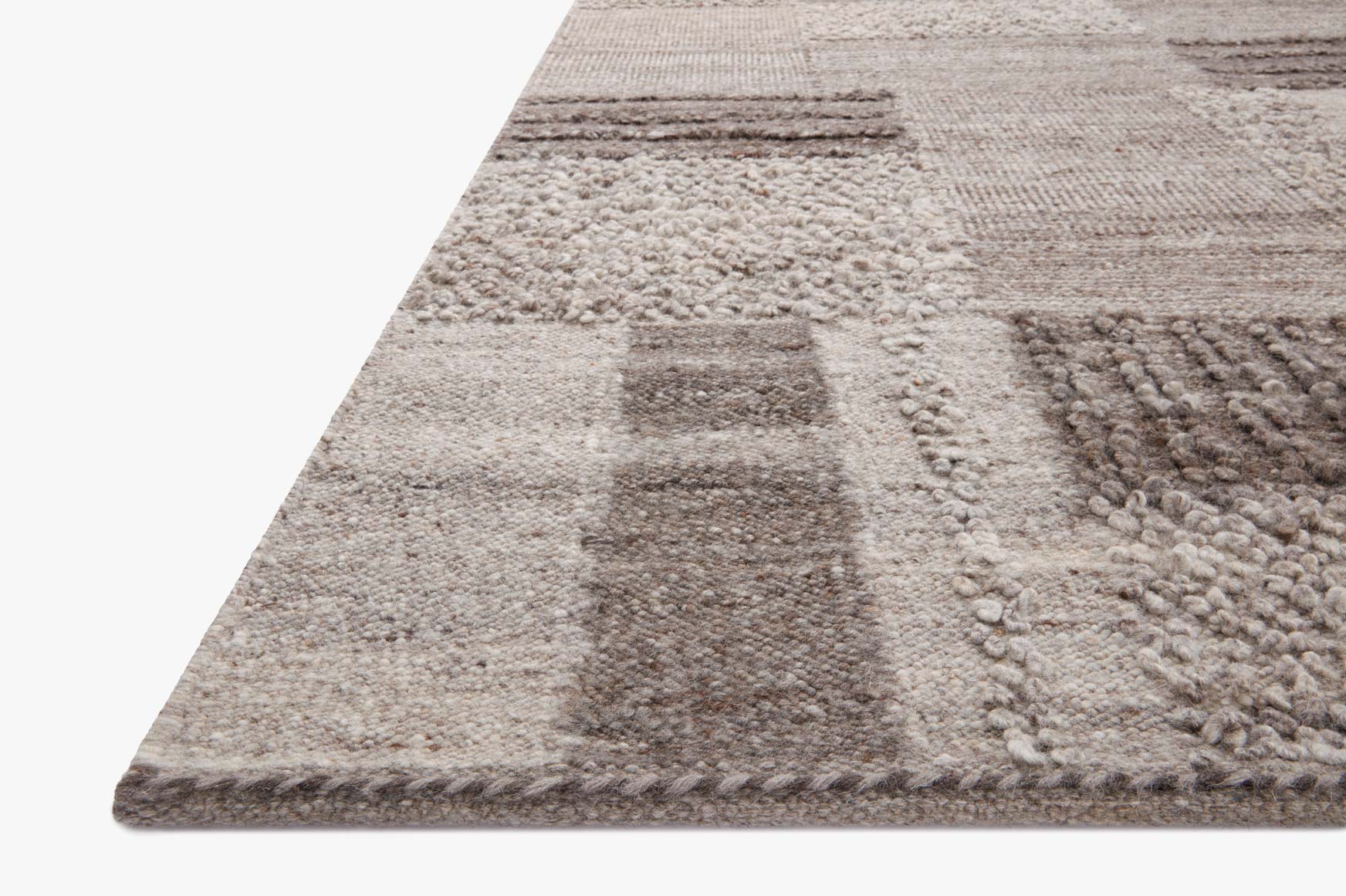 Loloi Area Rug 5' 6" x 8' 6" in Charcoal and Dove (MAN-01) - Image 2