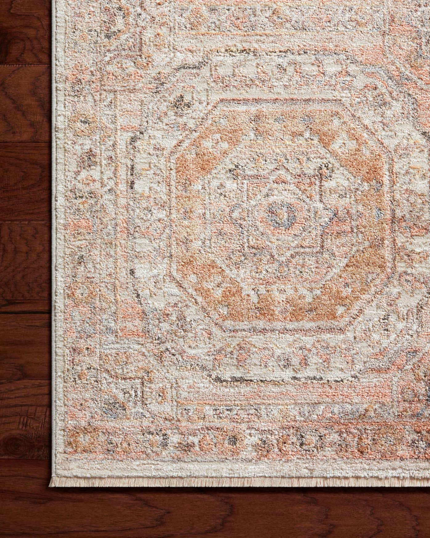 Loloi Area Round Rug 7'10" x 7'10" in Apricot (SNN-06) - Image 4