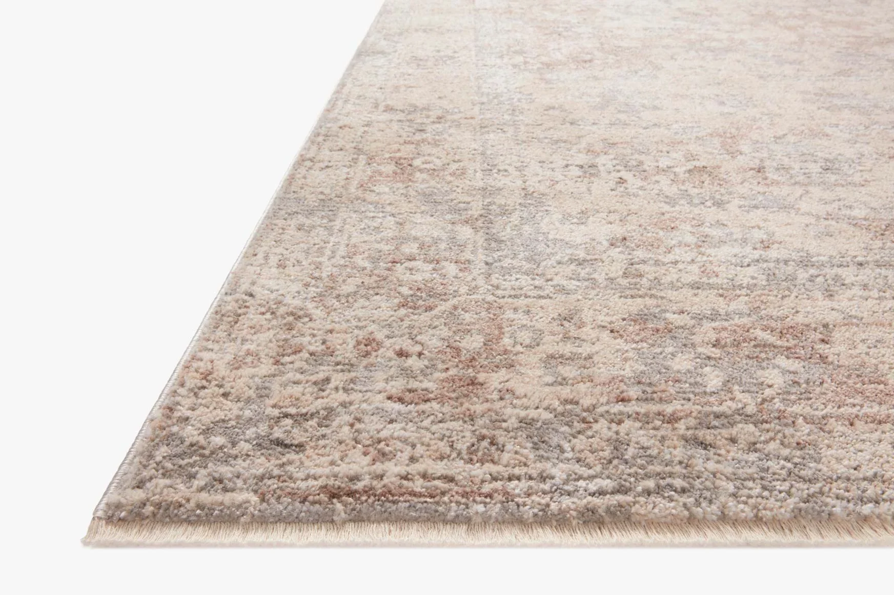 Loloi Area Round Rug 7'10" x 7'10" in Silver and Natural (SNN-05) - Image 3