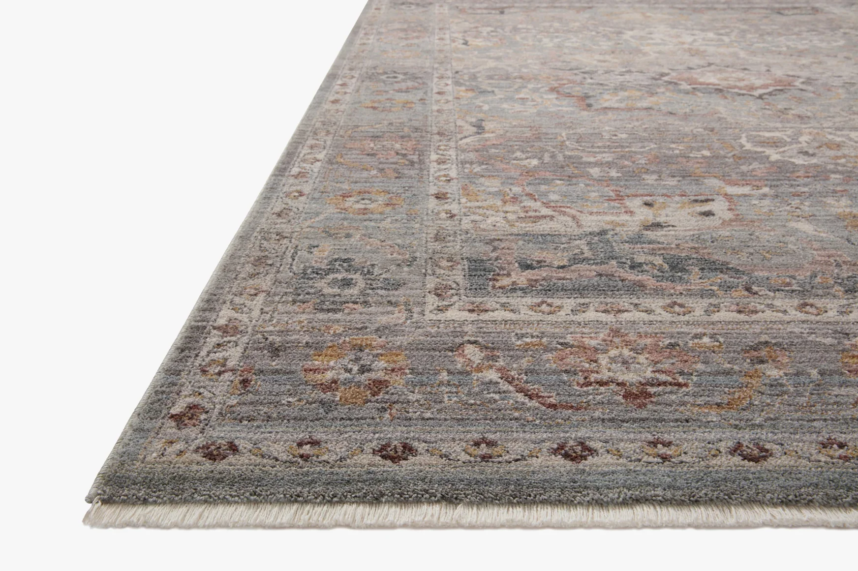 Loloi Area Round Rug 7'10" x 7'10" in Sky (LYR-03) - Image 3