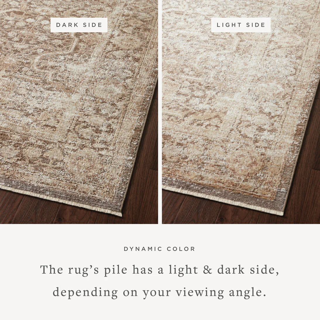 Loloi Area Rug 9' 3" x 13' in Mocha and Tan (SNN-09) - Image 2