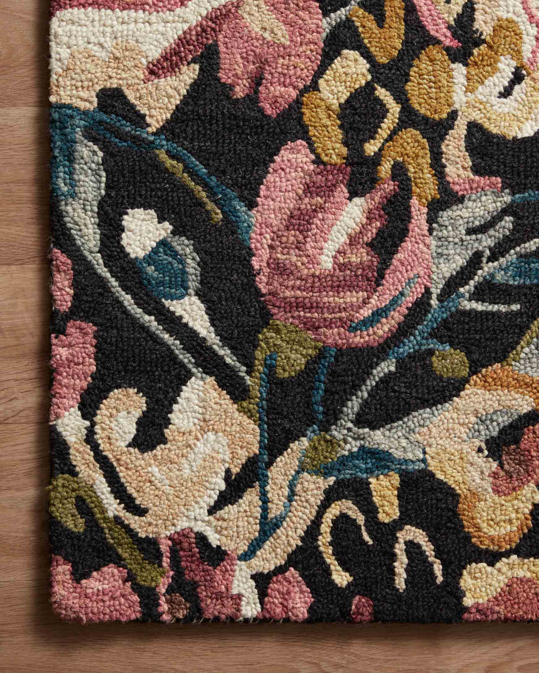Loloi Belladonna Transitional in Black and Berry 5' x 7' 6" Area Rug (BLM-01) - Image 5