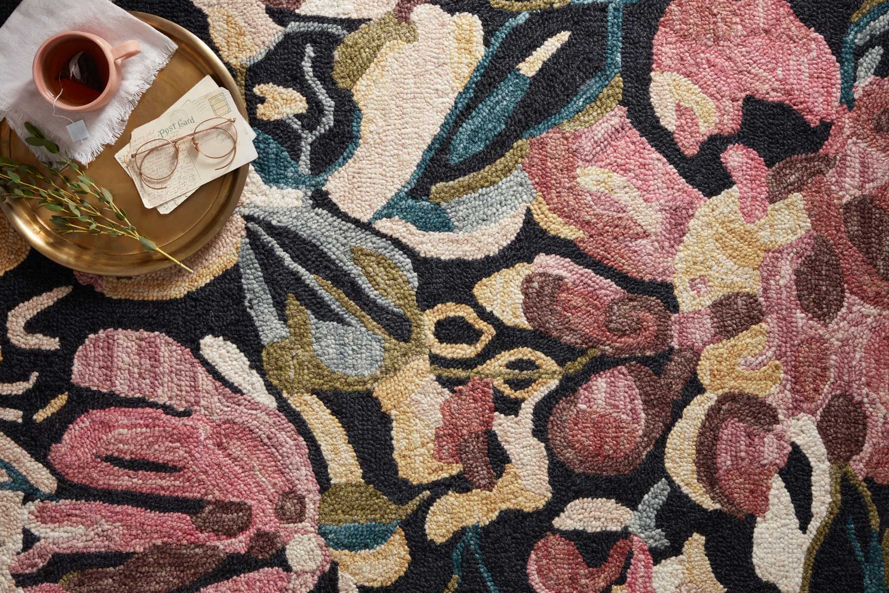 Loloi Belladonna Transitional in Black and Berry 8' 6" x 11' 6" Area Rug (BLM-01) - Image 2