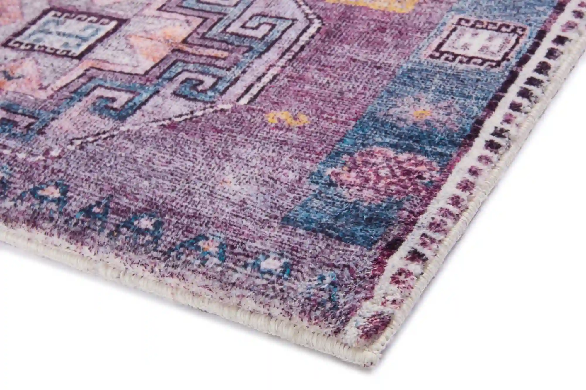 Loloi Fiona Contemporary Blue/Purple 2' x 5' Accent Rug - Image 3
