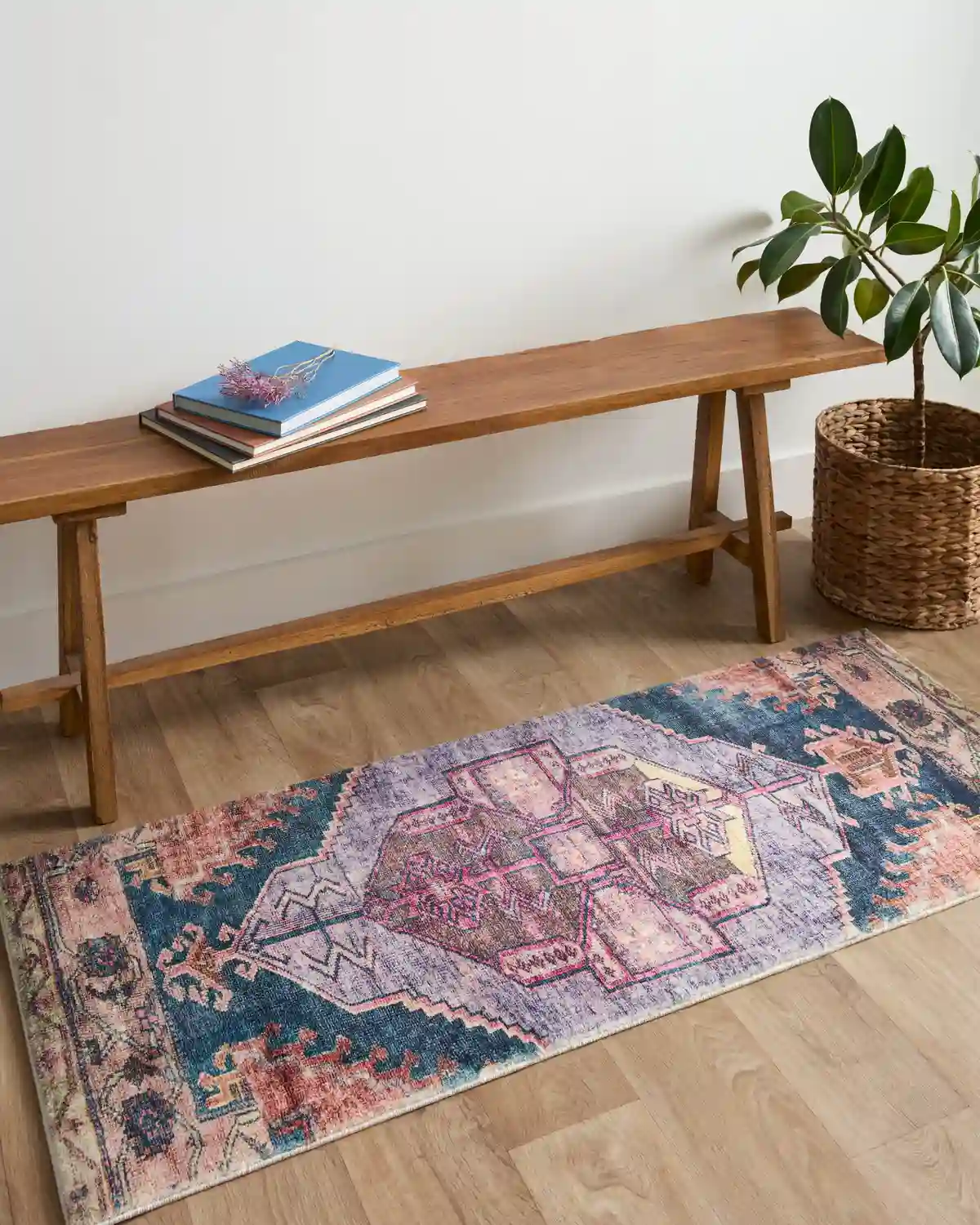 Loloi Fiona Contemporary Purple 2' x 5' Accent Rug - Image 2