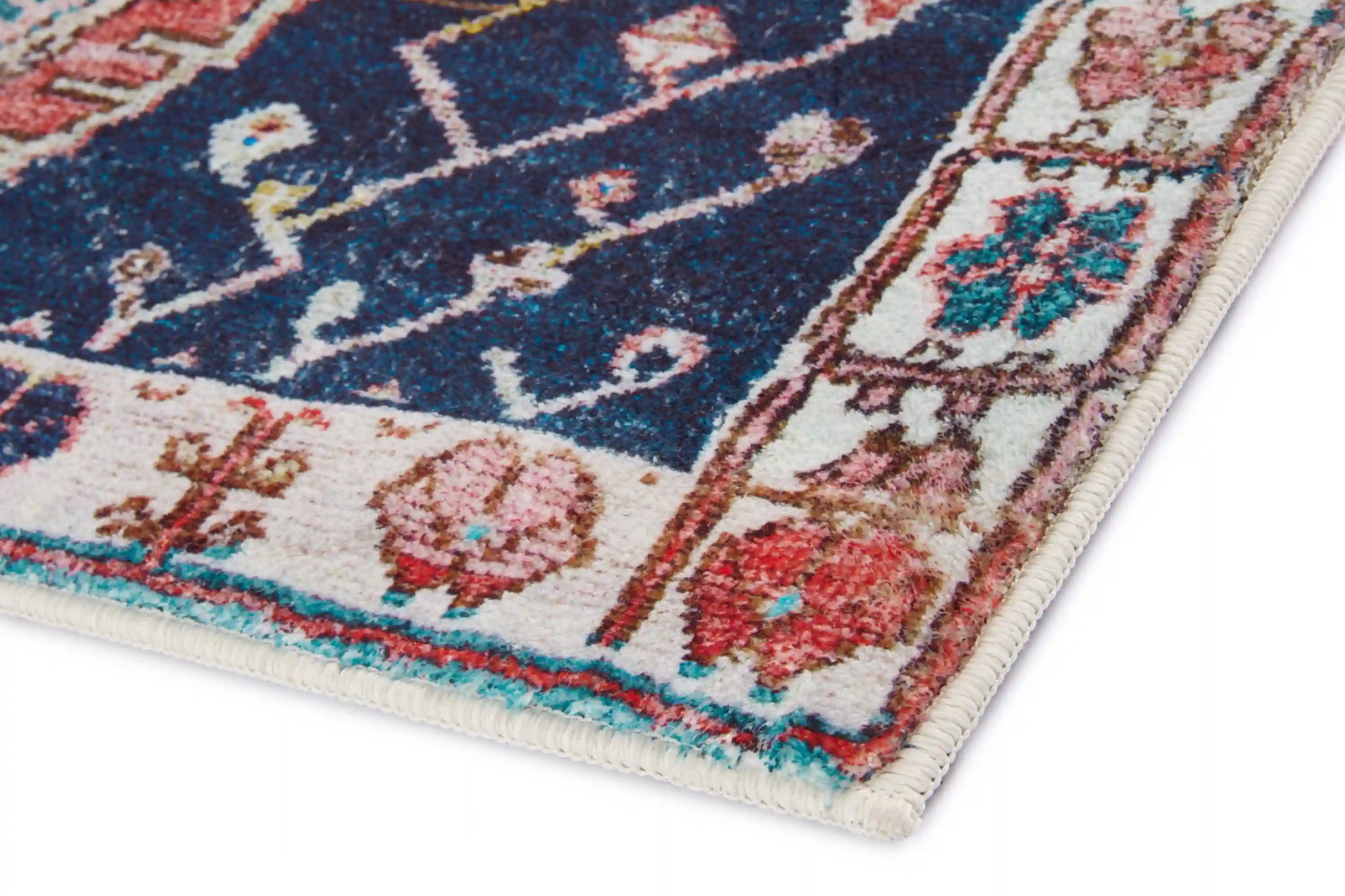 Loloi Fiona Contemporary Rust and Navy 5' x 7' Area Rug - Image 2