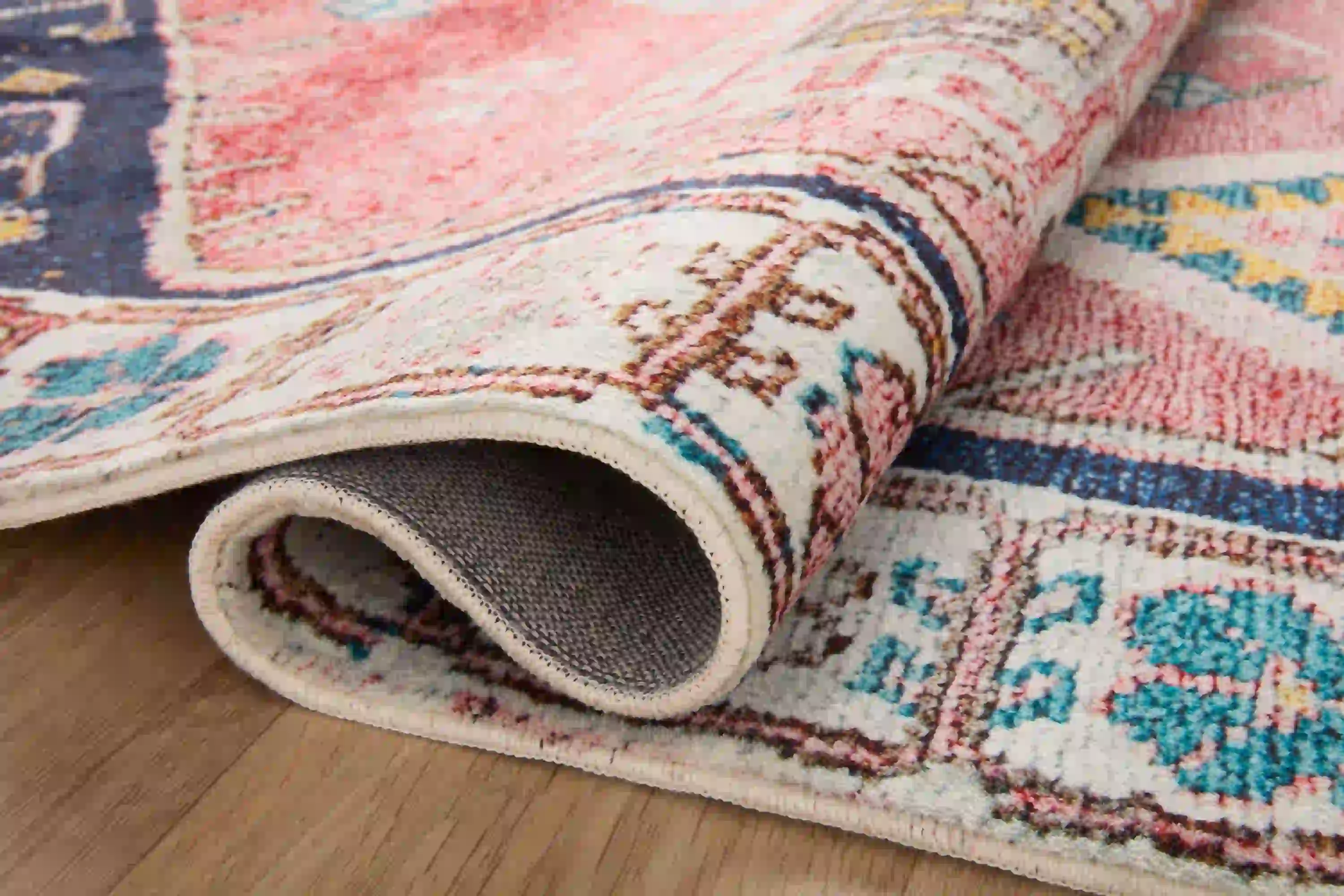 Loloi Fiona Contemporary Rust and Navy 7' 6" x 9' 6" Area Rug - Image 5