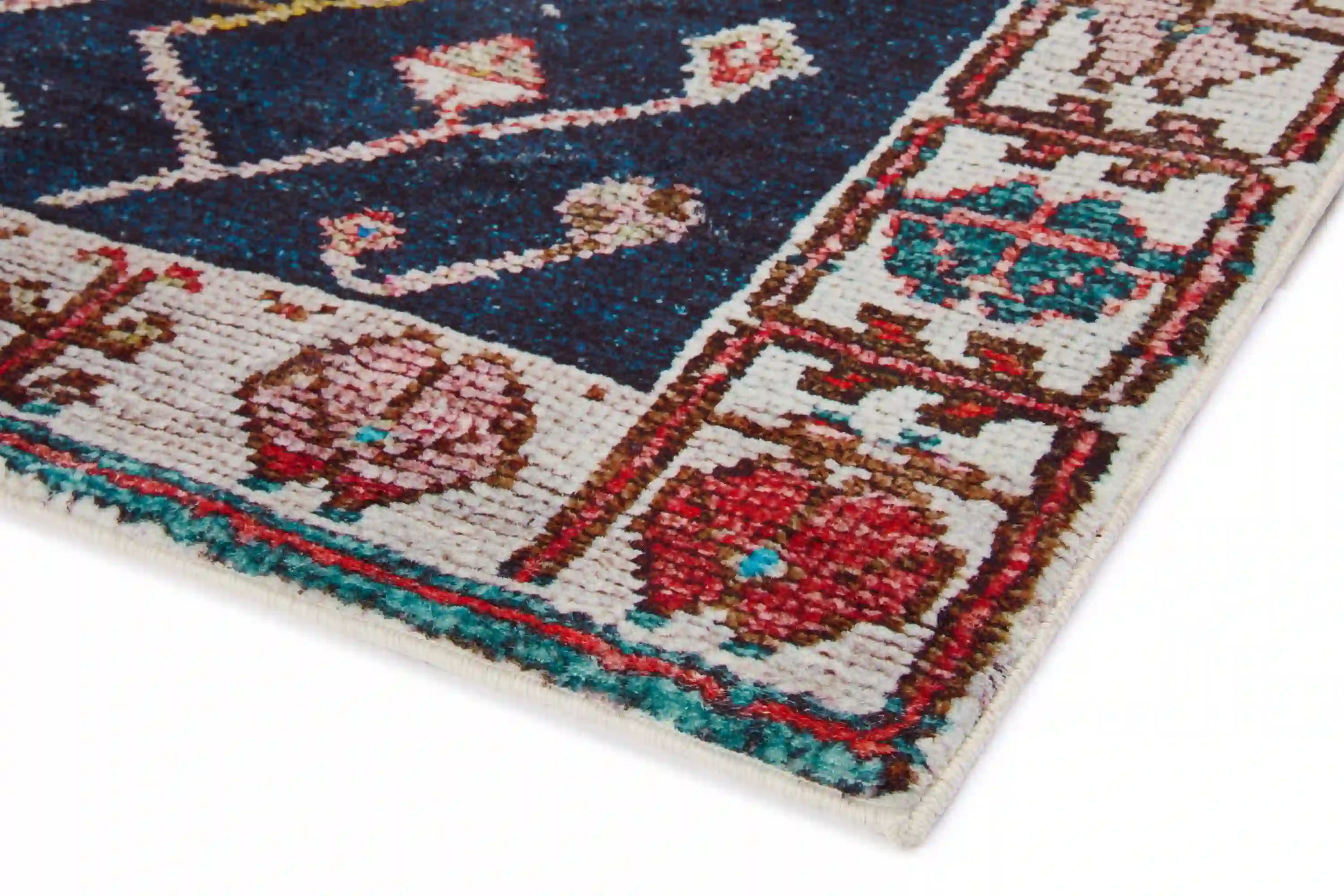 Loloi Fiona Contemporary Rust and Navy 7' 6" x 9' 6" Area Rug - Image 6