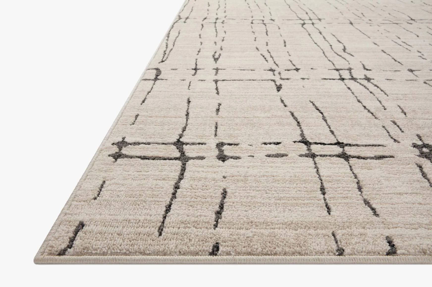 Loloi II Accent Rug 4' x 6' in Sand and Dk. Gray (DAR-06) - Image 3