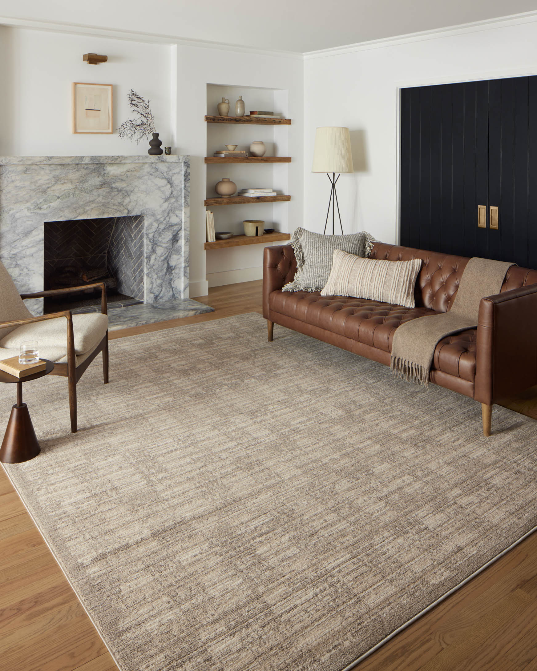 Loloi II Area Rug 6' 7" x 9' 3" in Pebble and Sand (DAR-07) - Image 2
