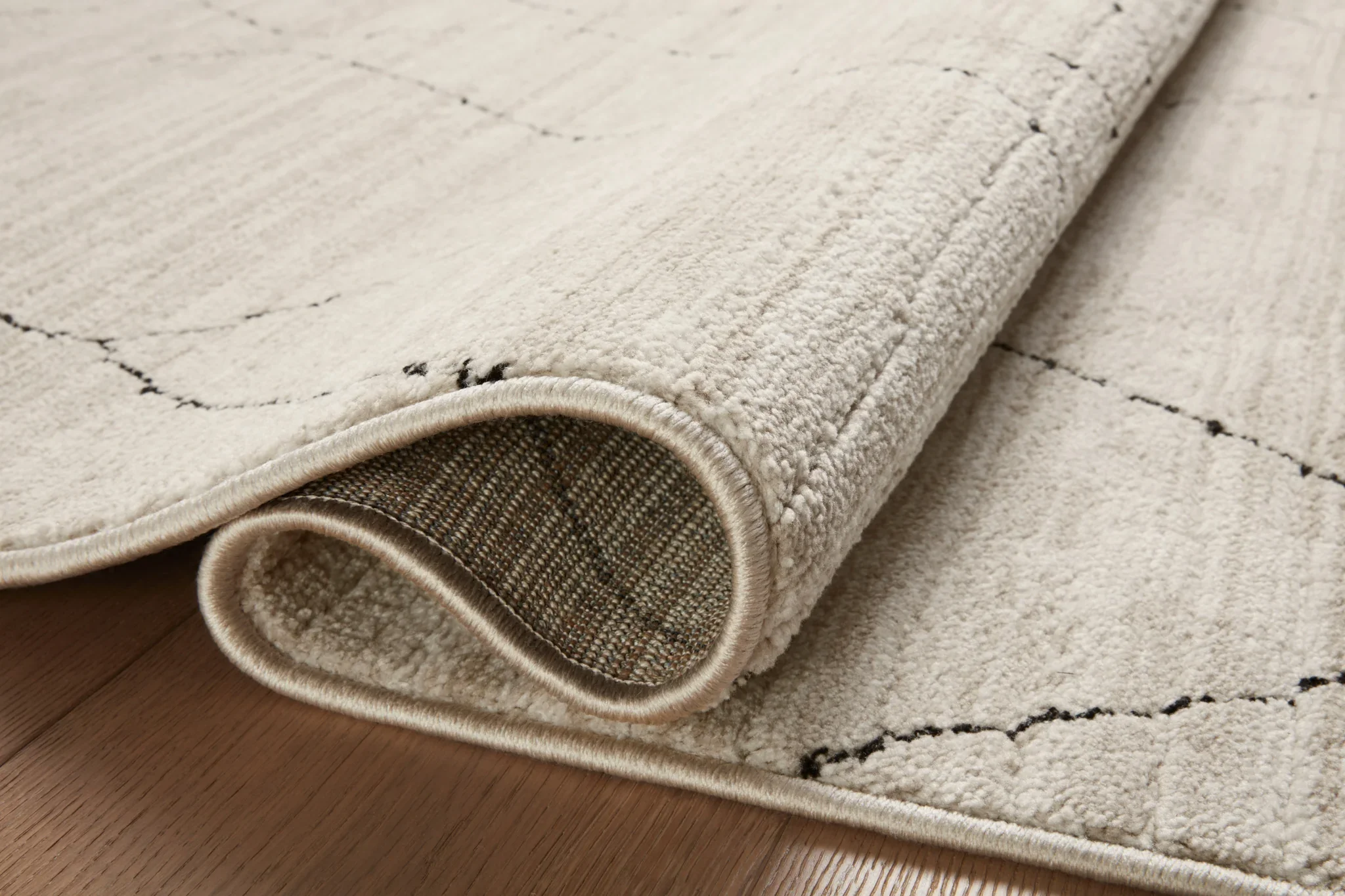 Loloi II Area Rug 6' 7" x 9' 3" in Sand and Charcoal (DAR-03) - Image 4