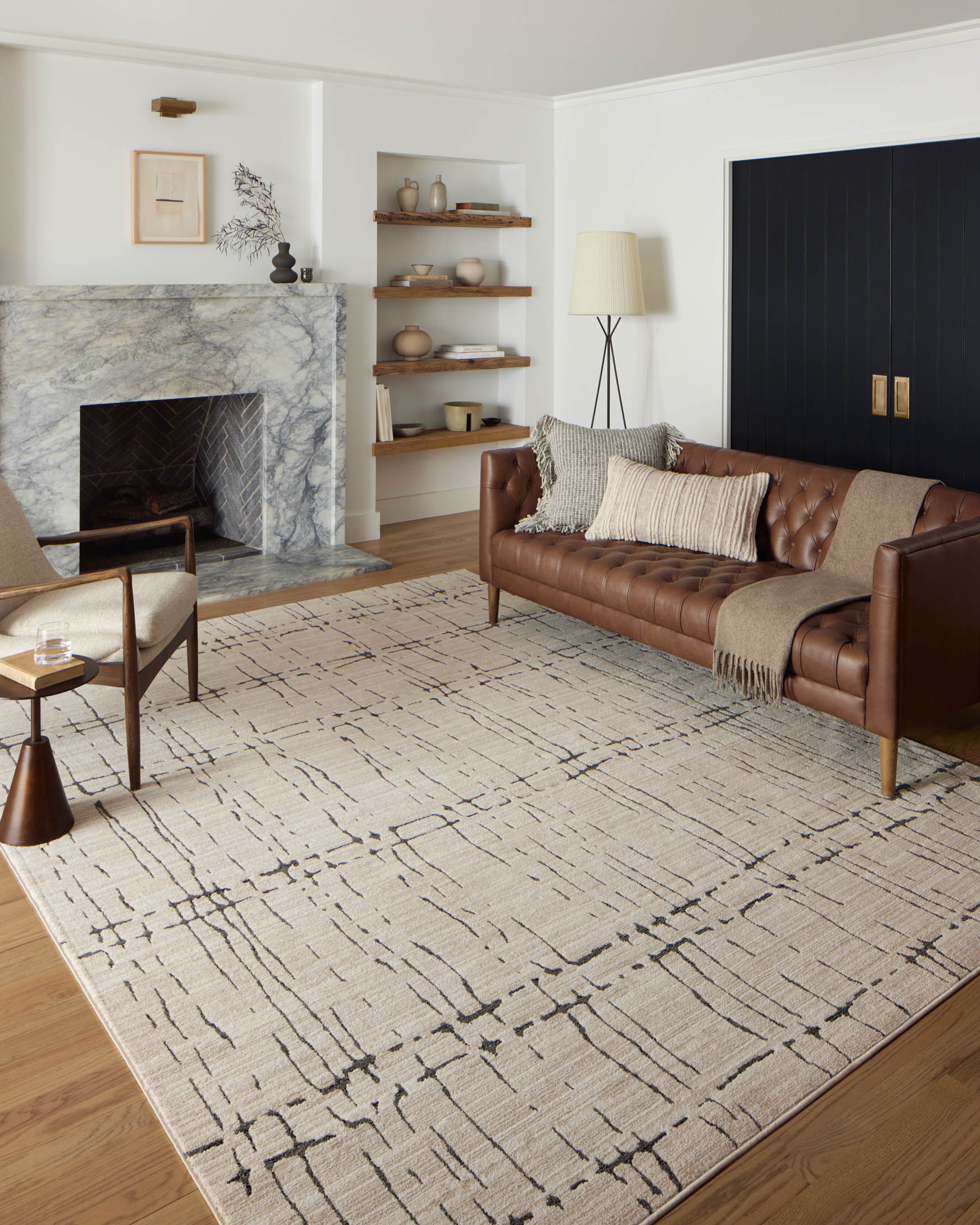 Loloi II Area Rug 7'10" x 10' in Sand and Dk. Gray (DAR-06) - Image 2