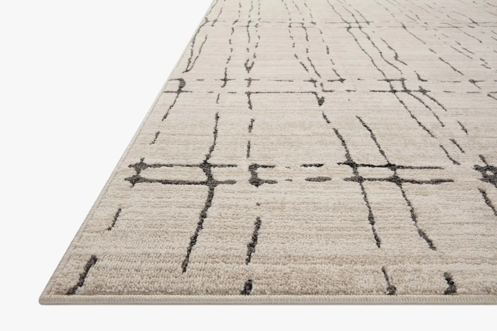 Loloi II Area Rug 7'10" x 10' in Sand and Dk. Gray (DAR-06) - Image 3