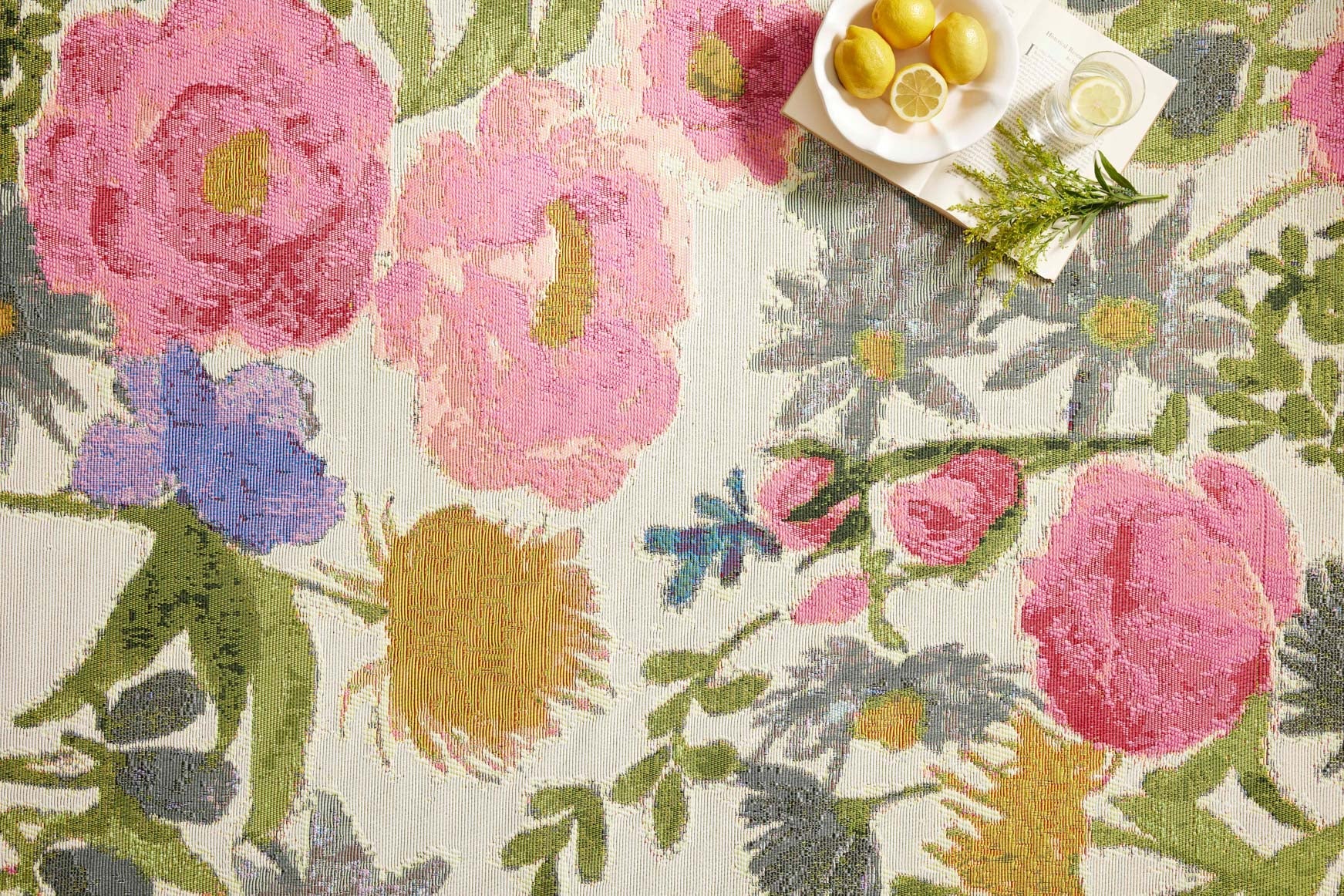 Loloi II Botanical Indoor/Outdoor Ivory 2' 5" x 7' 8" Runner Rug - Image 3
