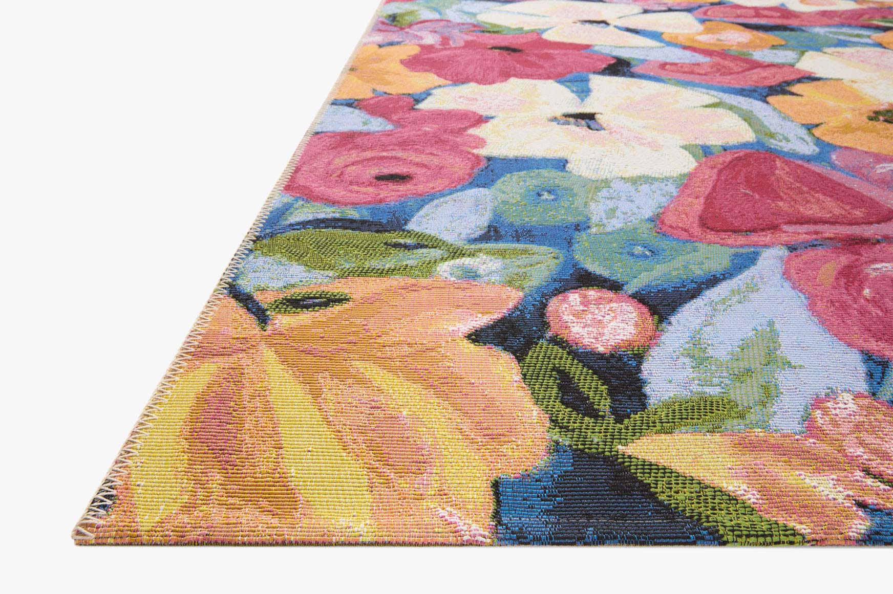 Loloi II Botanical Indoor/Outdoor Navy 10' 6" x 13' 9" Area Rug - Image 3