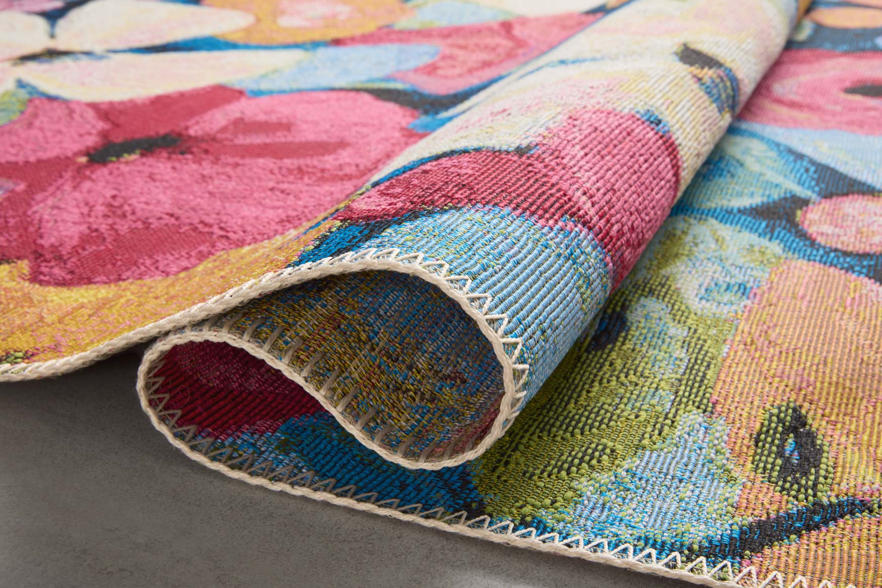 Loloi II Botanical Indoor/Outdoor Navy 2' 5" x 11' 2" Runner Rug - Image 4