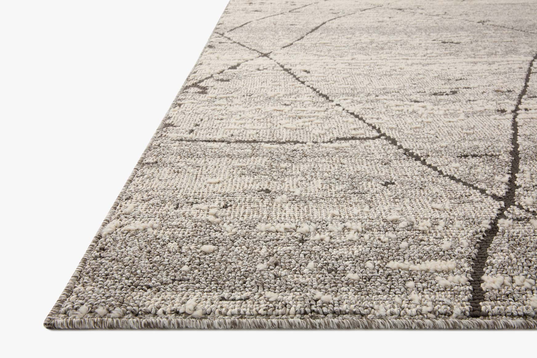 Loloi II Fabian Transitional Grey and Charcoal 9' 2" x 13' Area Rug - Image 3