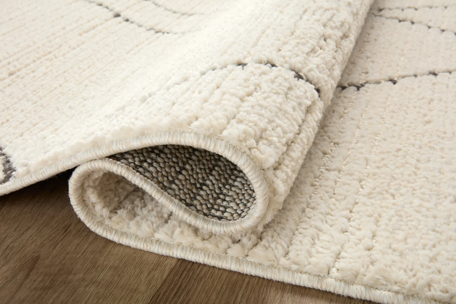 Loloi II Fabian Transitional Ivory and Charcoal 2' 7" x 12' Runner Rug - Image 5