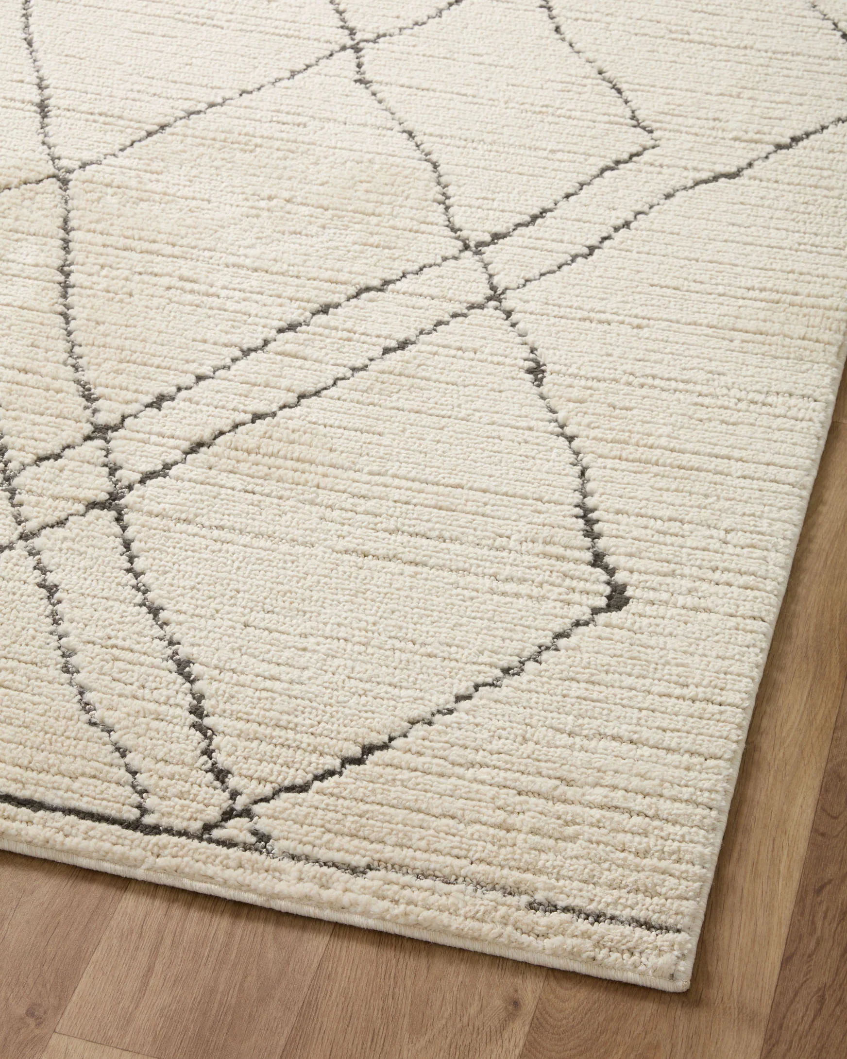 Loloi II Fabian Transitional Ivory and Charcoal 2' 7" x 4' Accent Rug - Image 8