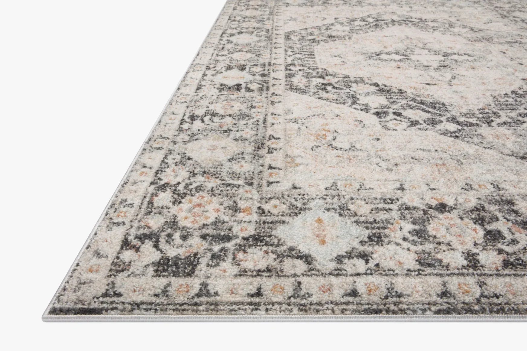 Loloi II Runner Rug 2' 6" x 7' 9" in Charcoal (MON-01) - Image 4