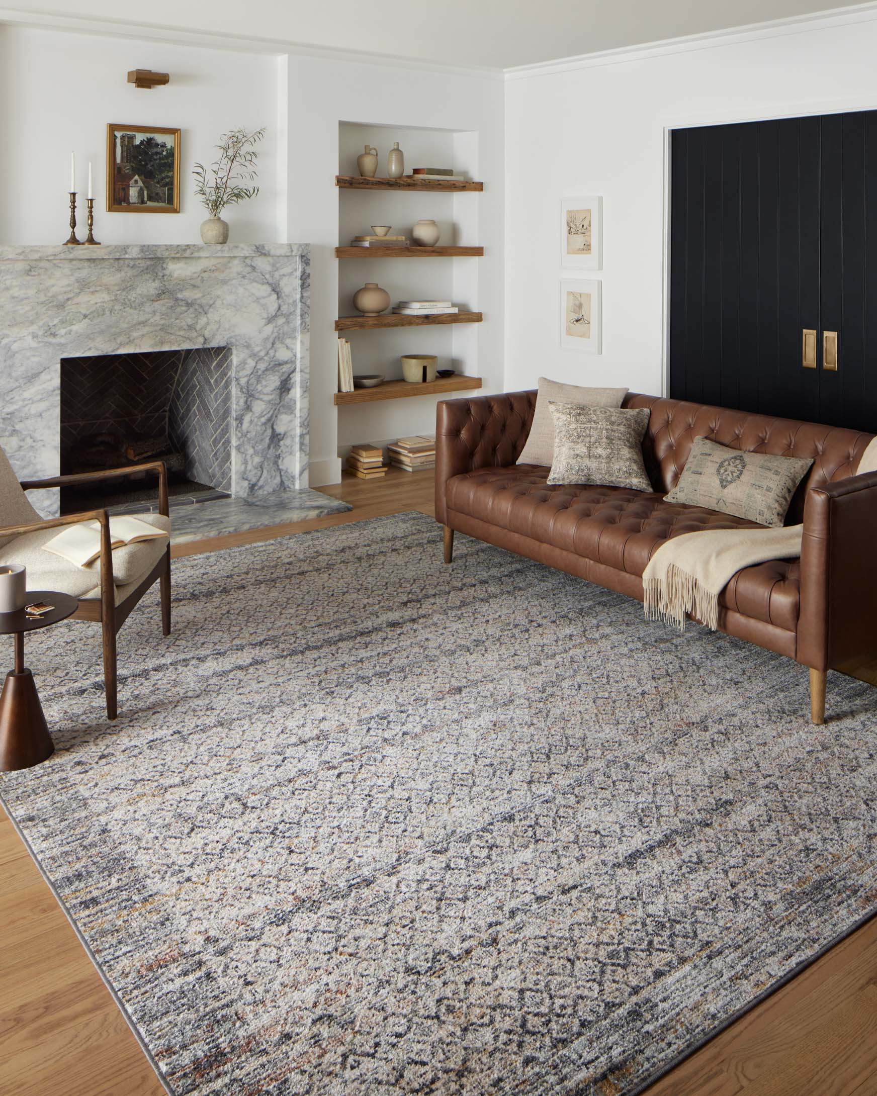 Loloi II Runner Rug 2' 6" x 7' 9" in Gray (MON-03) - Image 2