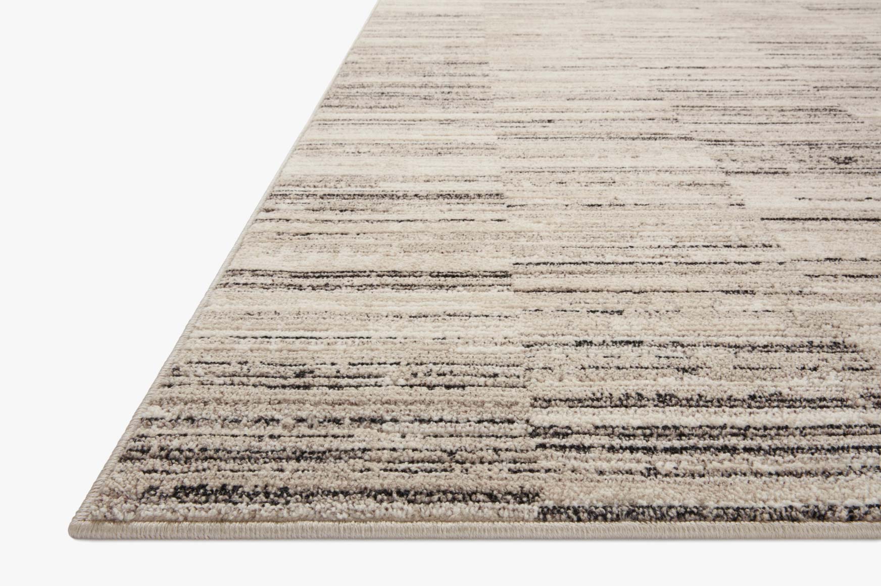 Loloi II Runner Rug 2' 7" x 12' in Charcoal and Sand (DAR-01) - Image 3