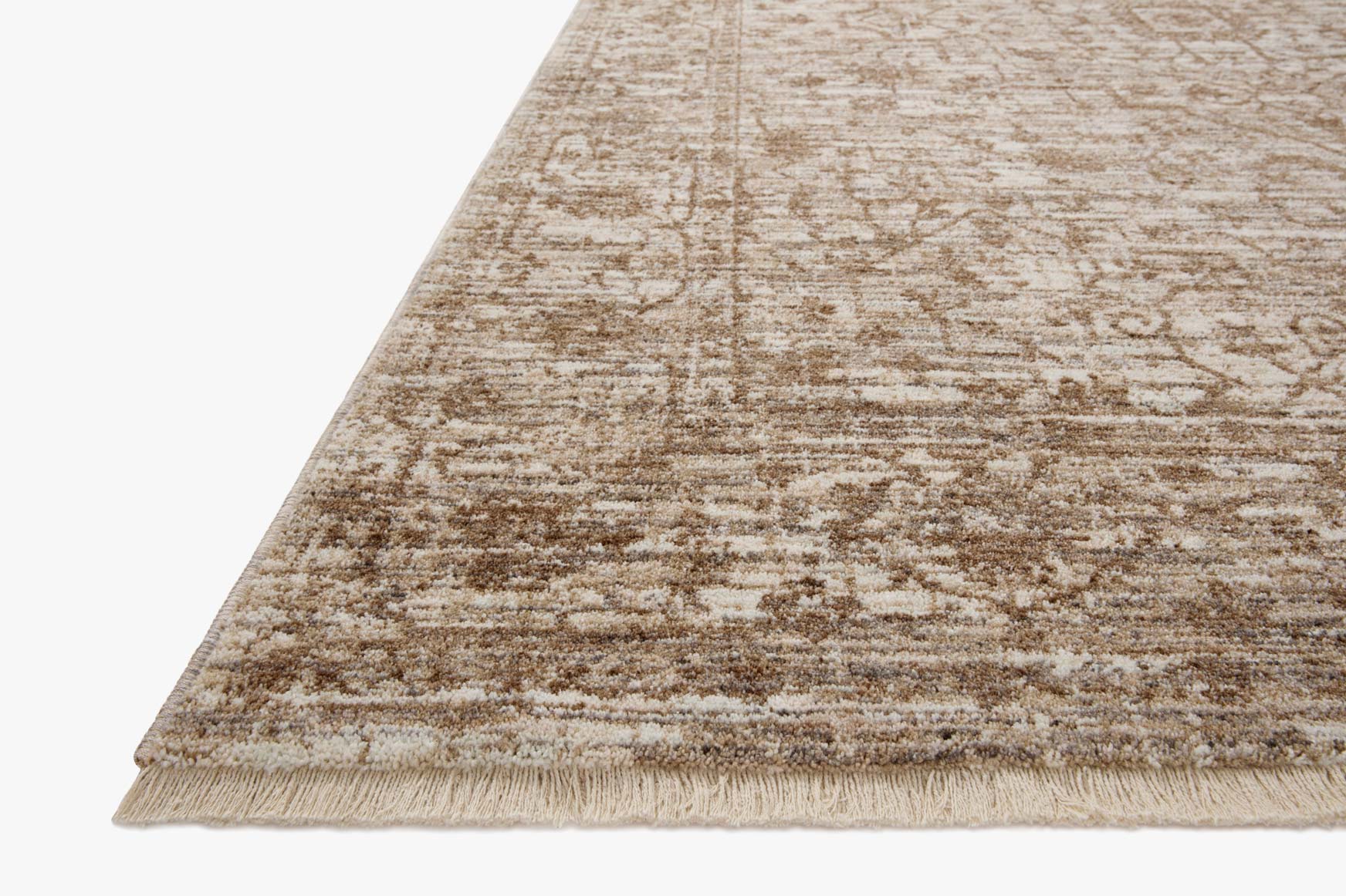 Loloi II Sorrento Traditional Bark and Natural 2' 7" x 8' Runner Rug - Image 3