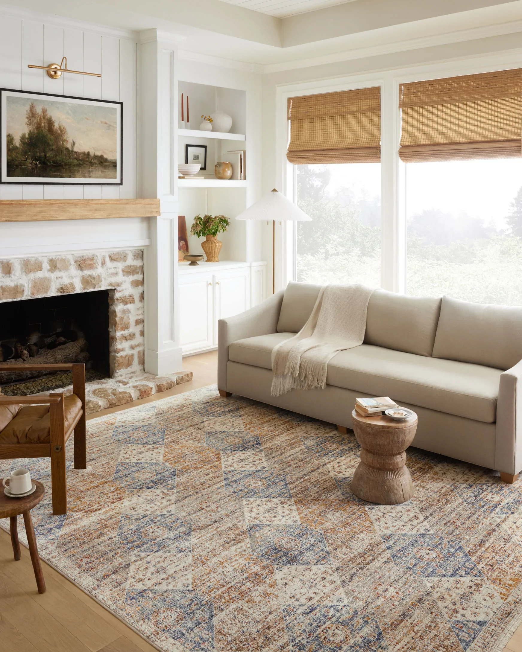 Loloi II Sorrento Traditional Ivory 5' 3" x 7' 6" Area Rug - Image 2