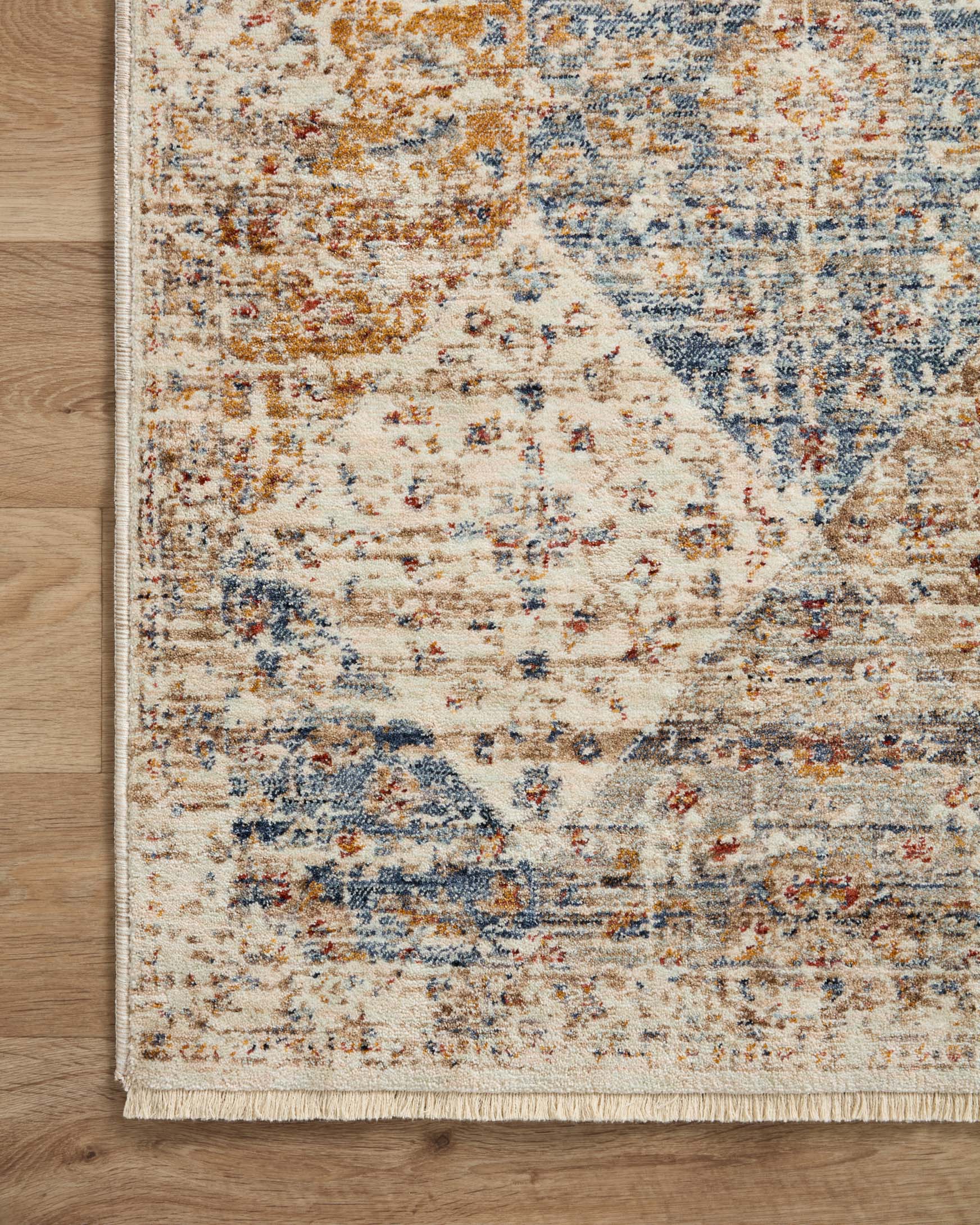 Loloi II Sorrento Traditional Ivory 9' 6" x 9' 6" Round Area Rug - Image 5