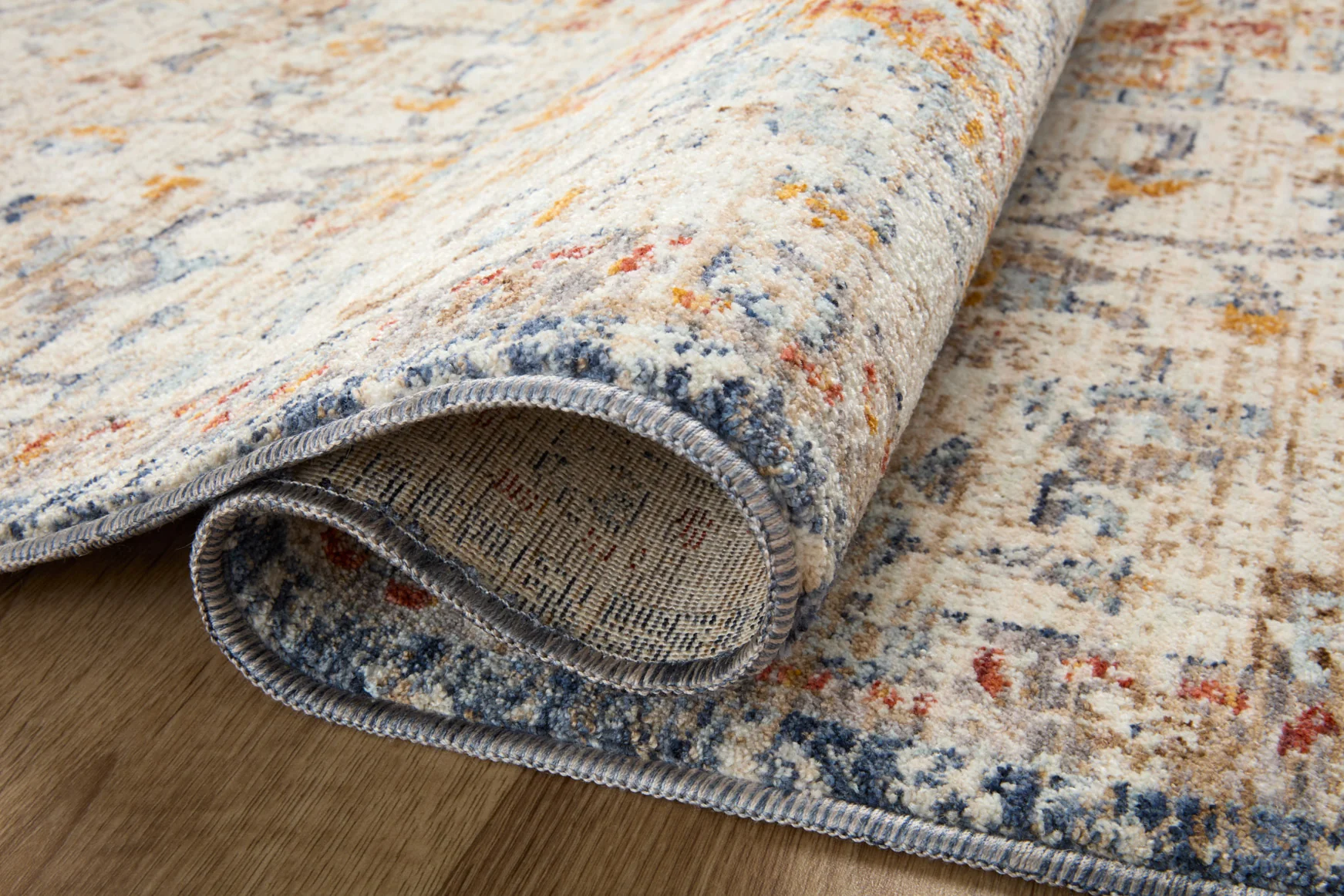 Loloi II Sorrento Traditional Ivory and Fiesta 11' 6" x 15' 7" Area Rug - Image 4
