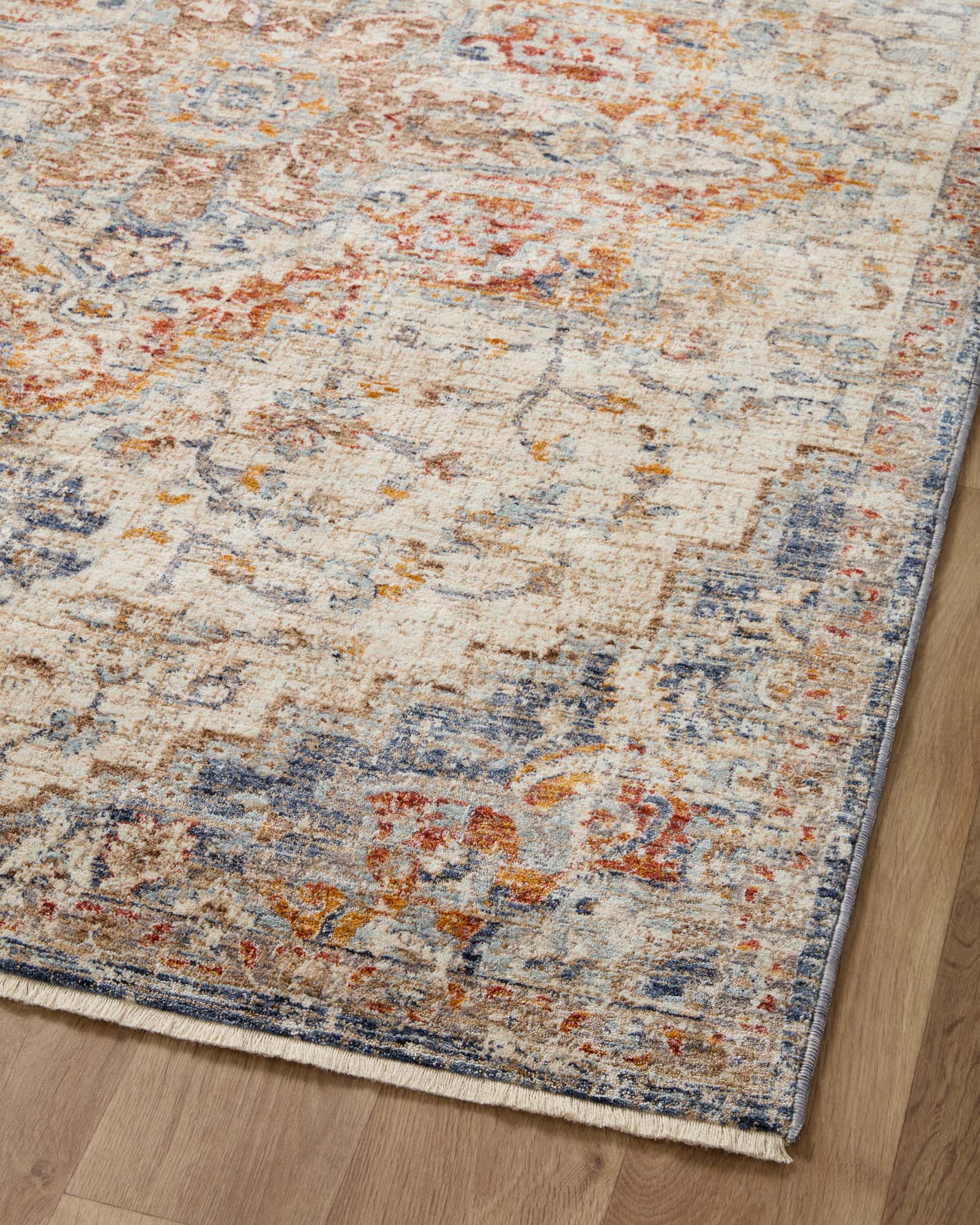 Loloi II Sorrento Traditional Ivory and Fiesta 11' 6" x 15' 7" Area Rug - Image 7