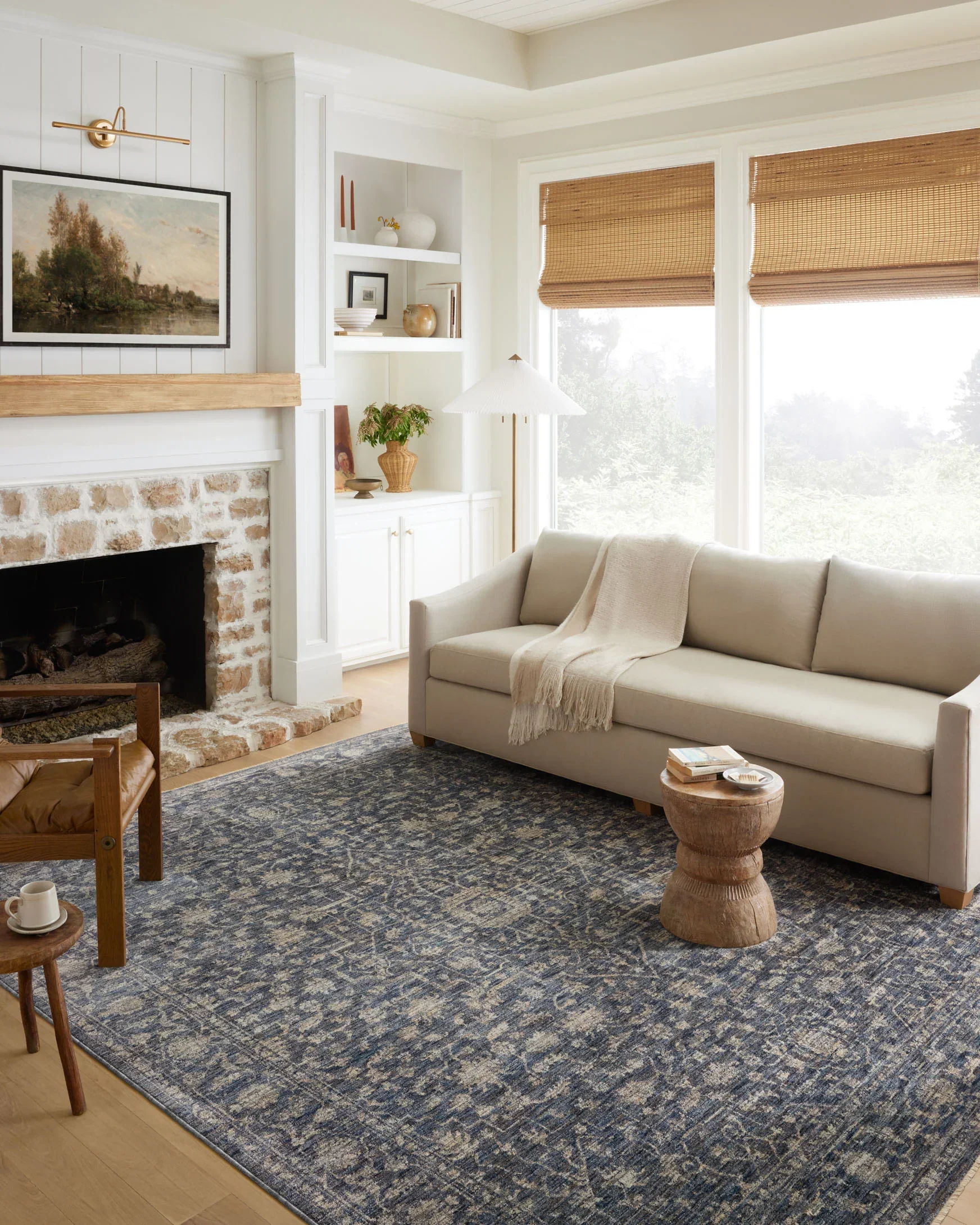 Loloi II Sorrento Traditional Midnight and Natural 7' 10" x 10' 2" Area Rug - Image 2