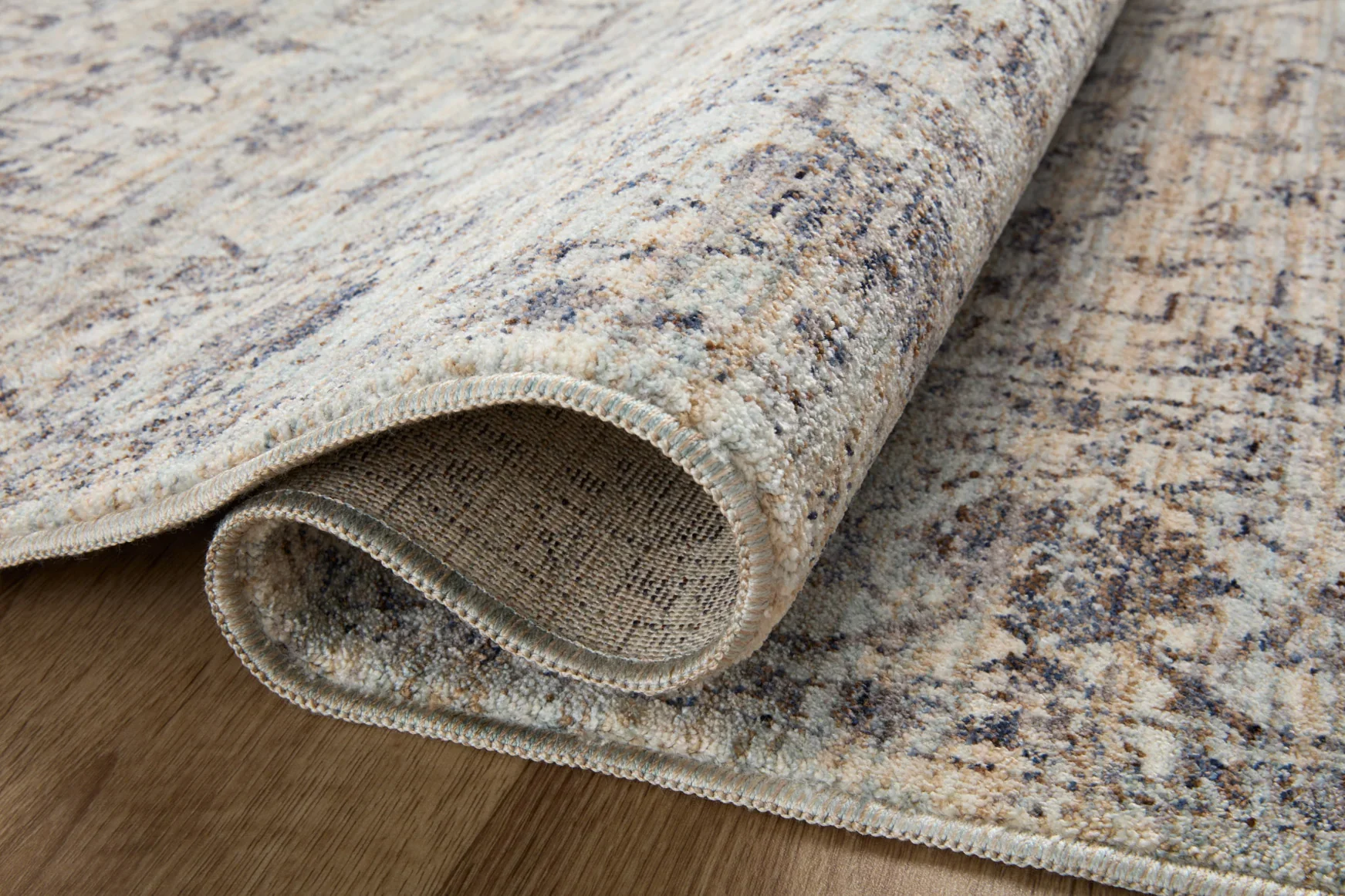 Loloi II Sorrento Traditional Mist and Charcoal 2' 7" x 8' Runner Rug - Image 4