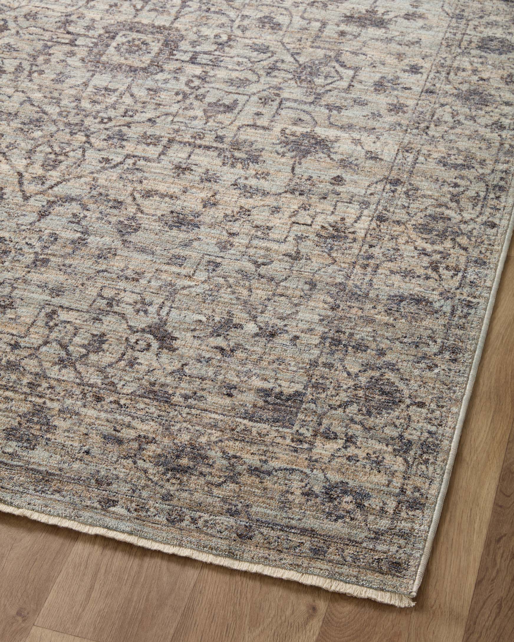 Loloi II Sorrento Traditional Mist and Charcoal 9' 6" x 13' 1" Area Rug - Image 7