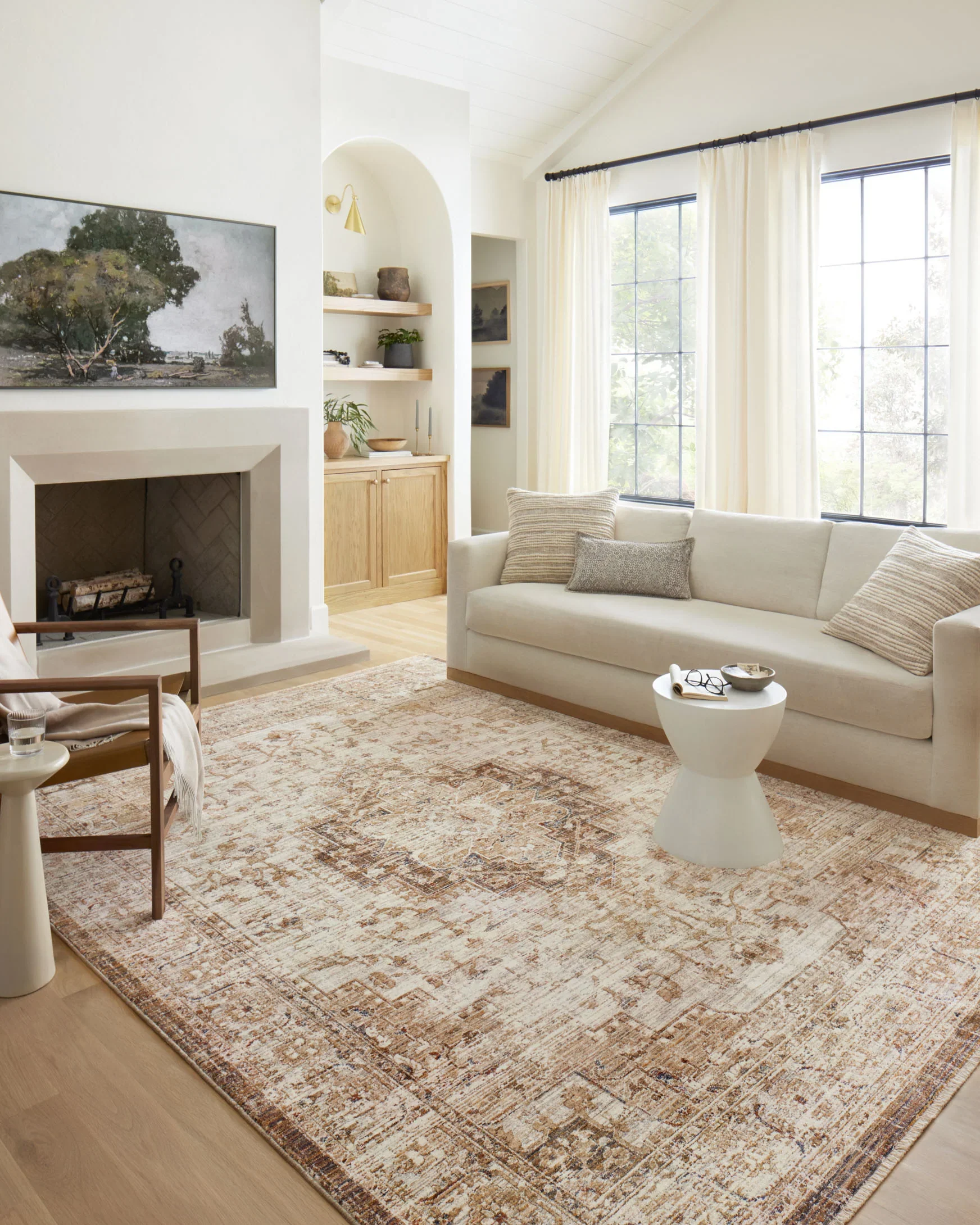 Loloi II Sorrento Traditional Mocha 2' 7" x 10' Runner Rug - Image 4