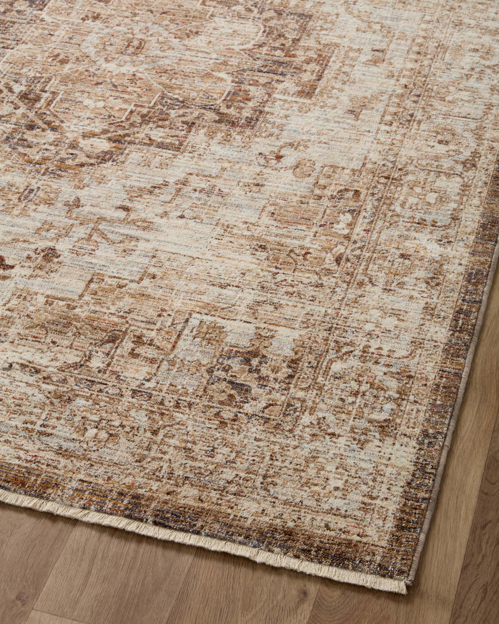 Loloi II Sorrento Traditional Mocha 5' 3" x 5' 3" Round Accent Rug - Image 9