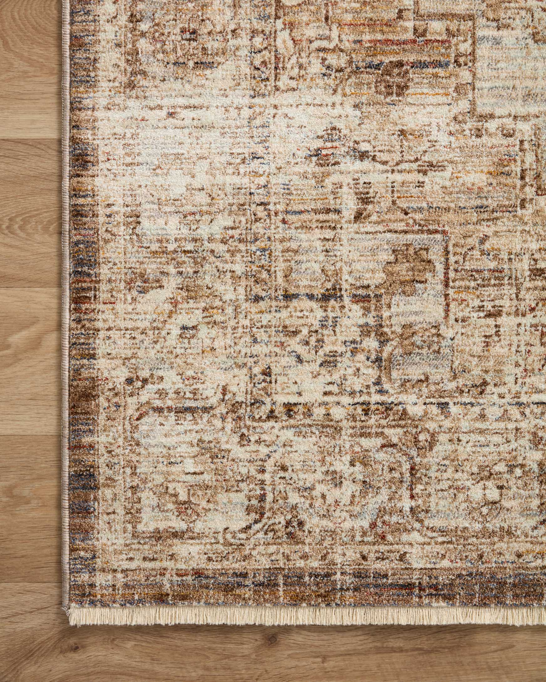 Loloi II Sorrento Traditional Mocha 9' 6" x 9' 6" Round Area Rug - Image 7