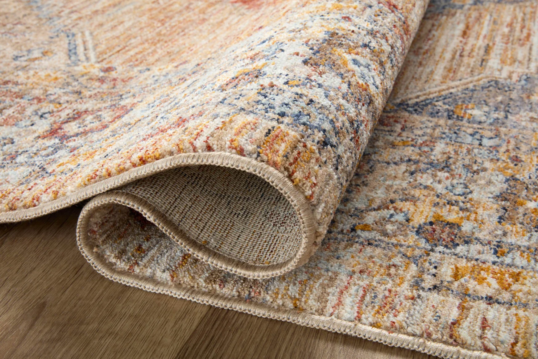 Loloi II Sorrento Traditional Sunset 3' 11" x 3' 11" Round Accent Rug - Image 4