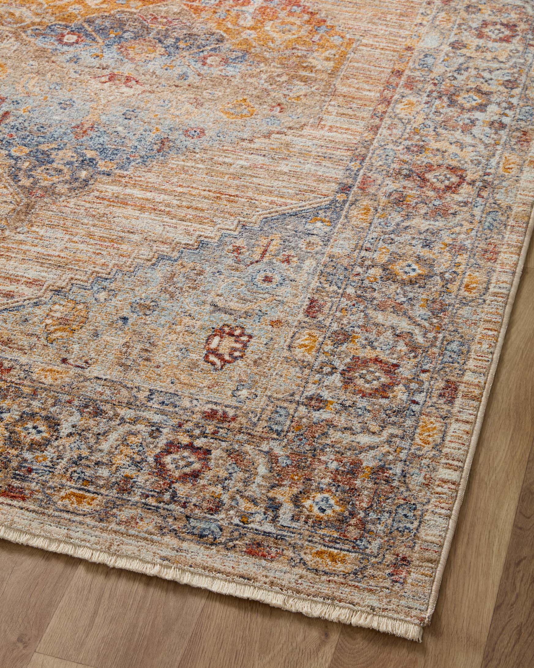 Loloi II Sorrento Traditional Sunset 9' 6" x 9' 6" Round Area Rug - Image 7