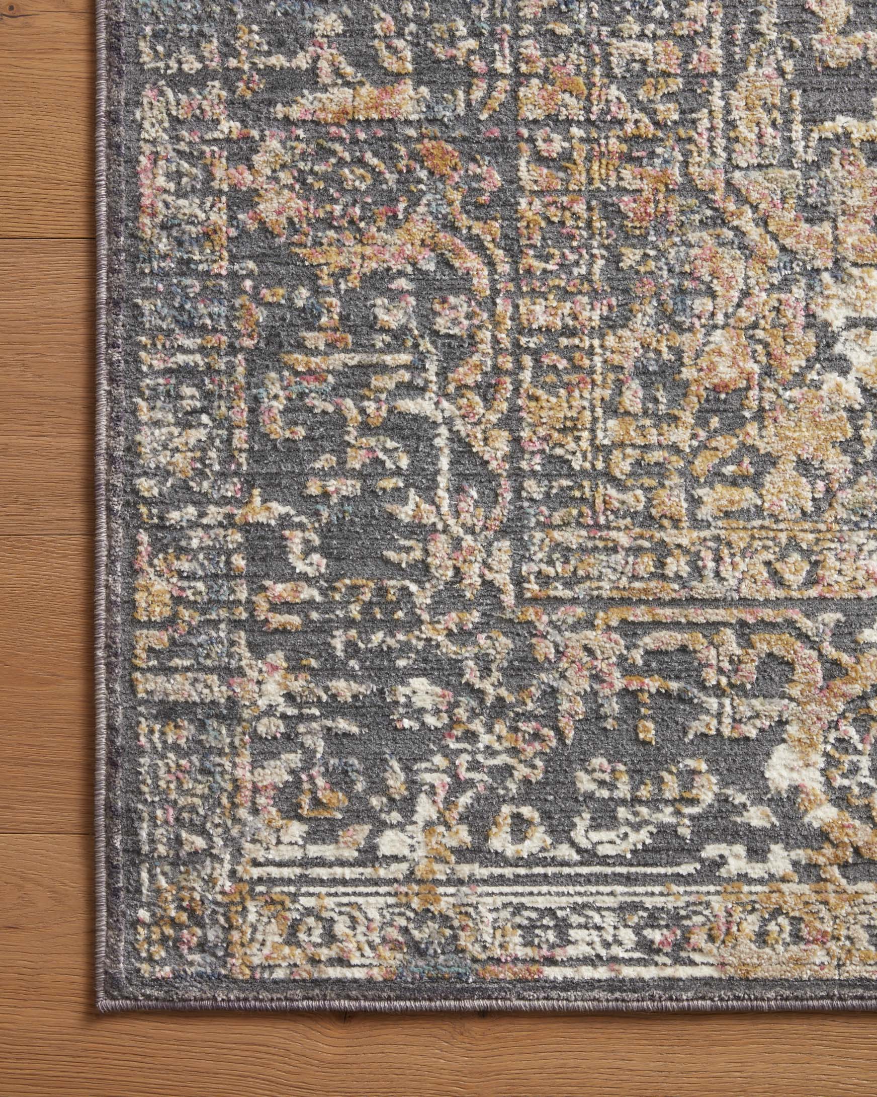 Loloi Indra Contemporary in Graphite and Sunset 5' x 7'10" Area Rug (INA-05) - Image 4