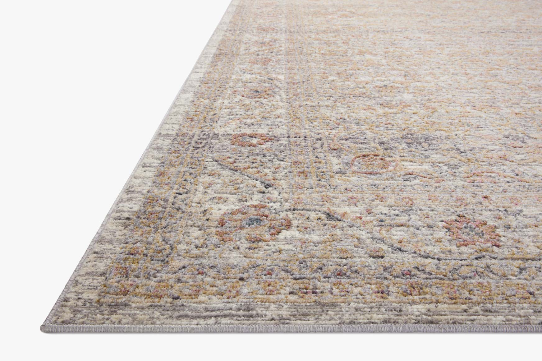Loloi Indra Contemporary in Stone 2' 6" x 4' Accent Rug (INA-01) - Image 2