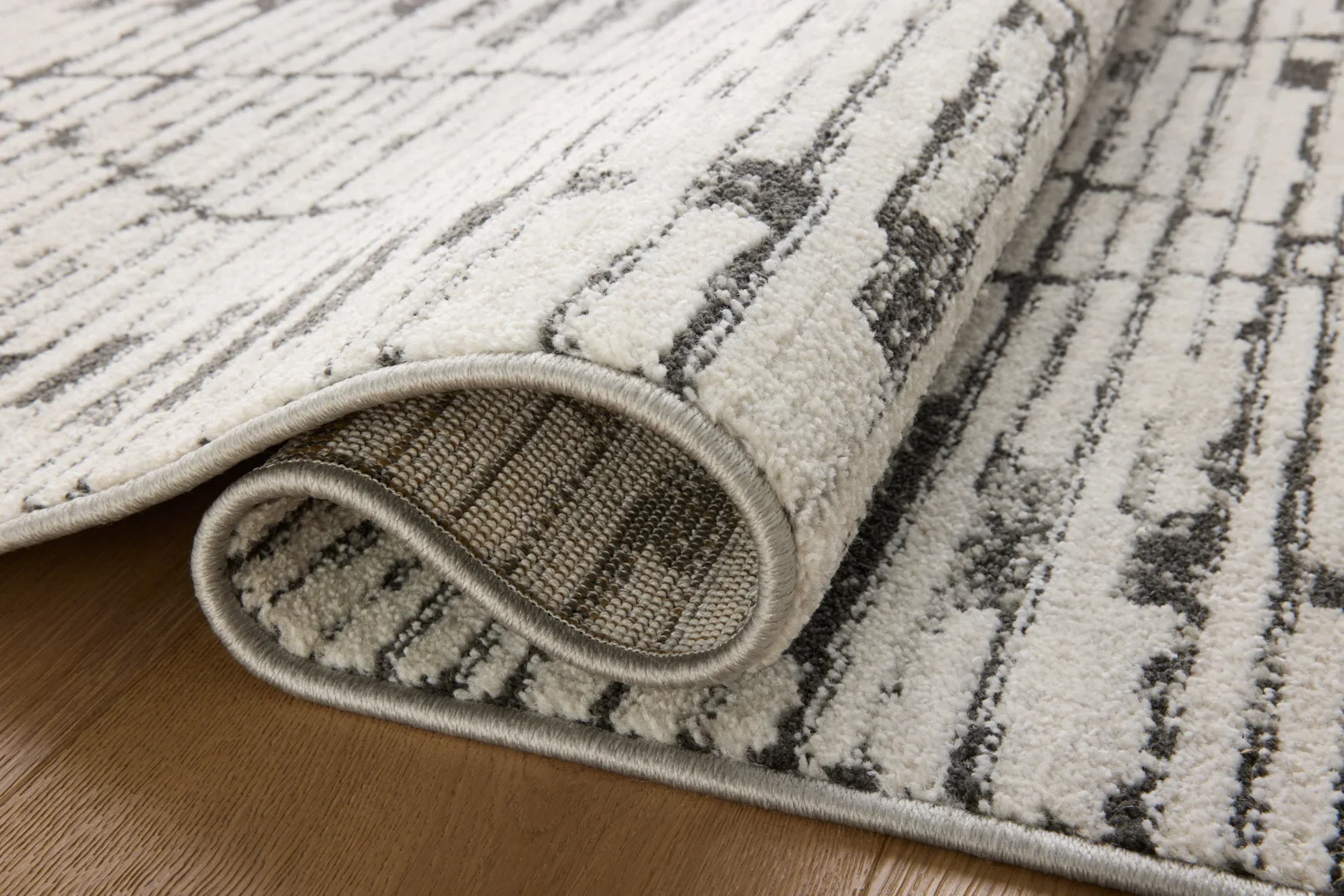Loloi Kamala Transitional in Charcoal and Dove 11'2" x 15' 7" Area Rug (KAM-02) - Image 5