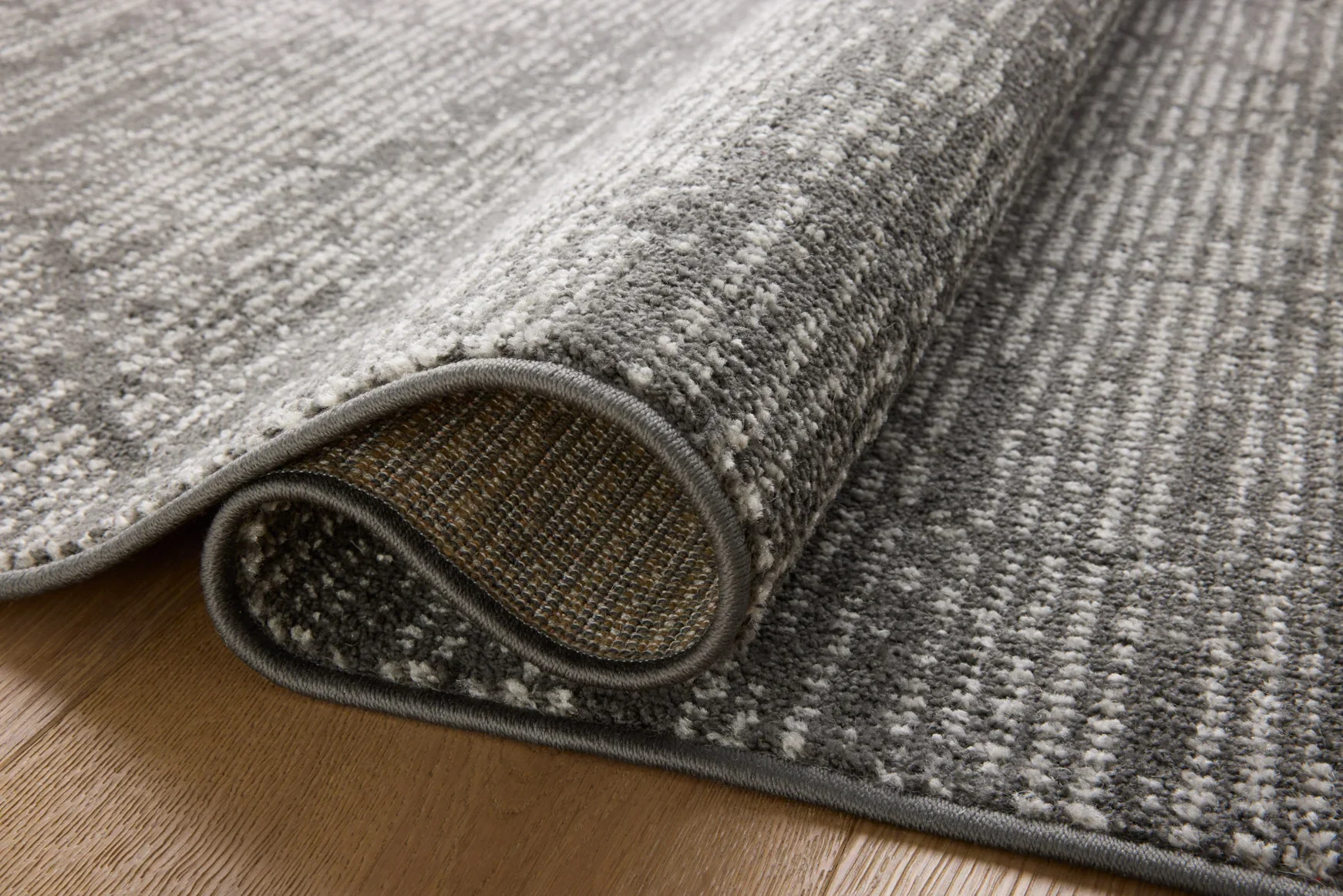 Loloi Kamala Transitional in Charcoal and Ivory 2' 7" x 12' Runner Rug (KAM-06) - Image 4