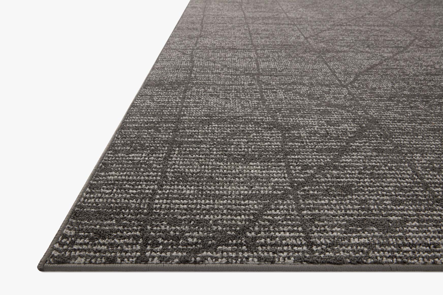 Loloi Kamala Transitional in Charcoal and Ivory 9'2" x 13' Area Rug (KAM-06) - Image 3