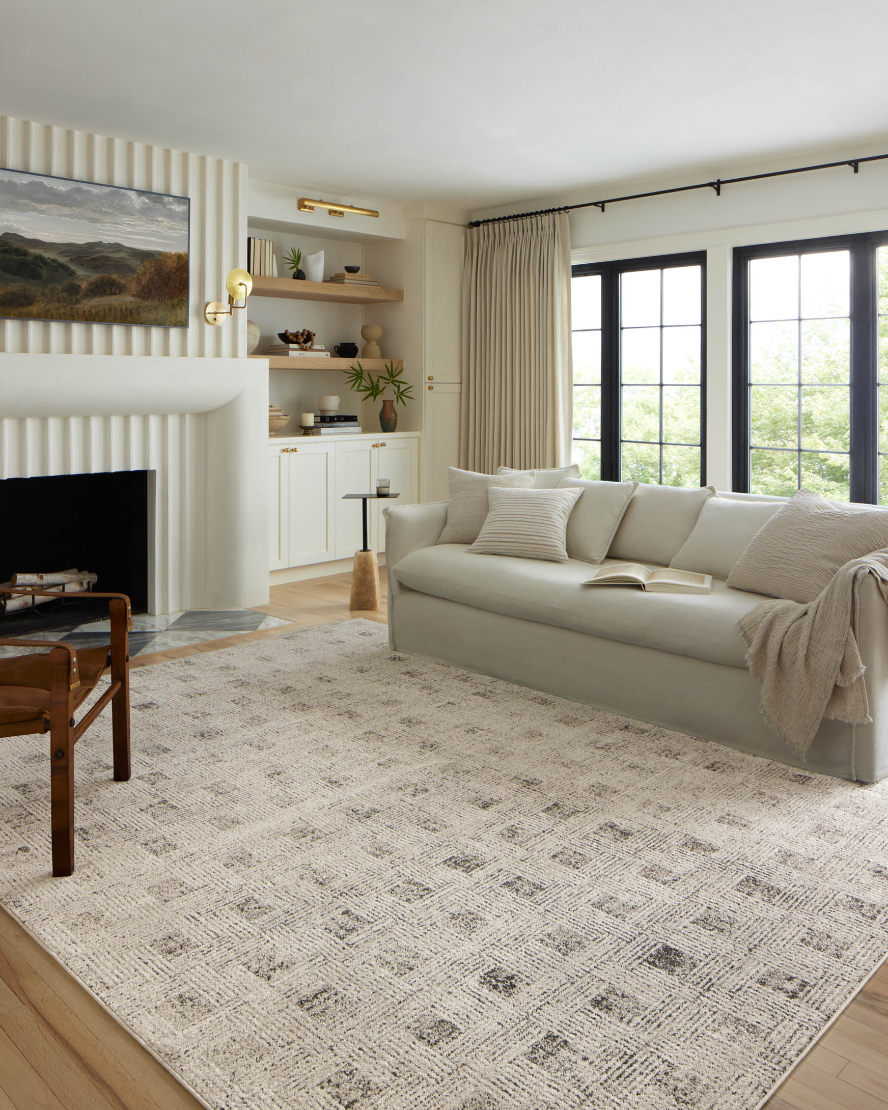 Loloi Kamala Transitional in Grey and Graphite 2' 3" x 3'10" Accent Rug (KAM-01) - Image 2