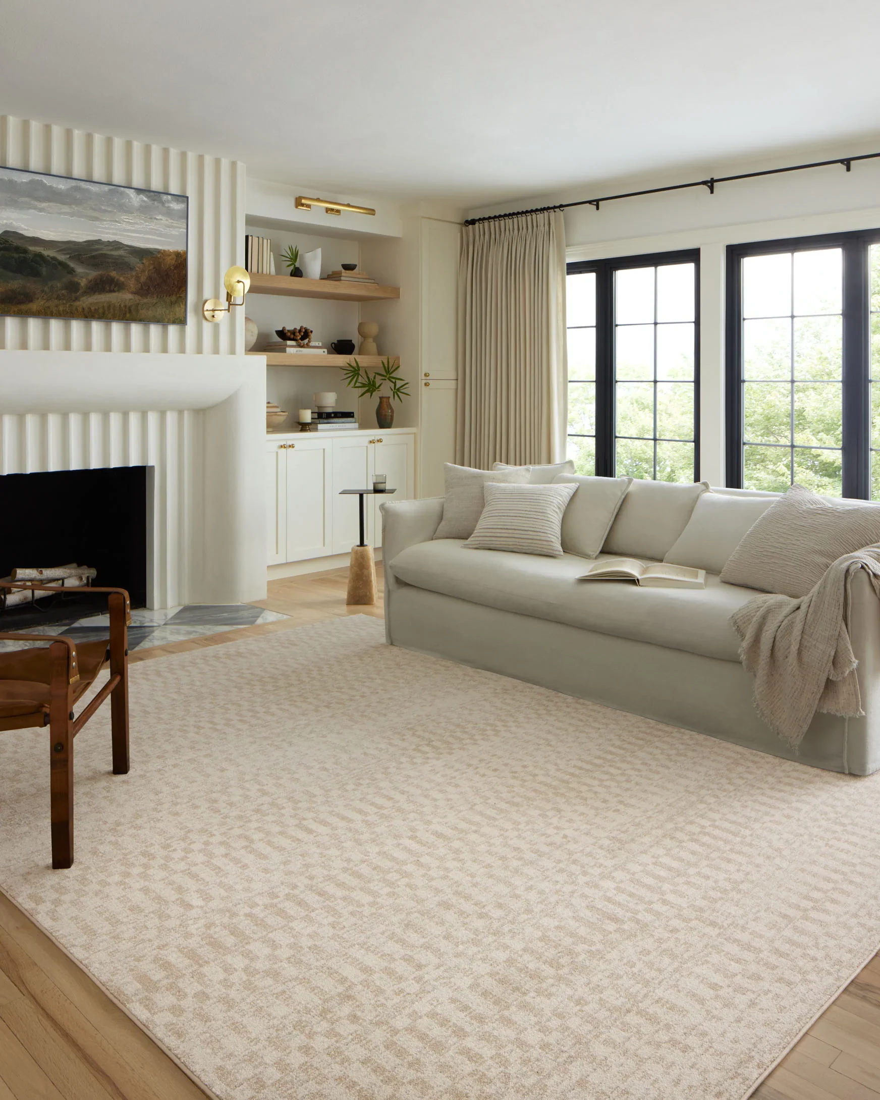 Loloi Kamala Transitional in Ivory and Natural 11'2" x 15' 7" Area Rug (KAM-05) - Image 2