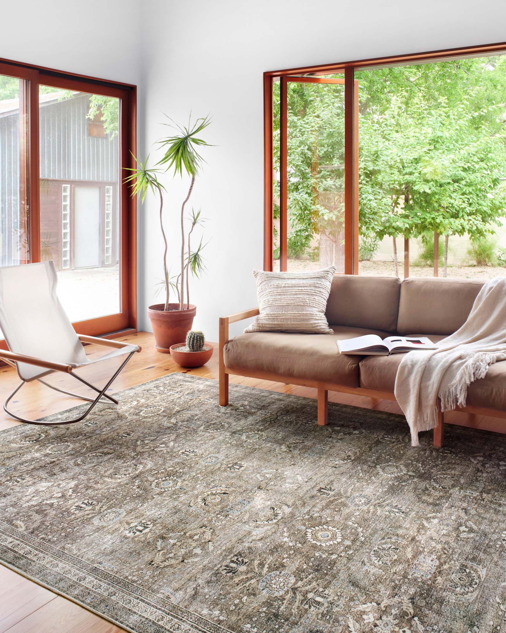 Loloi Layla Traditional in Antique and Moss 9' 6" x 14' Area Rug (LAY-13) - Image 2