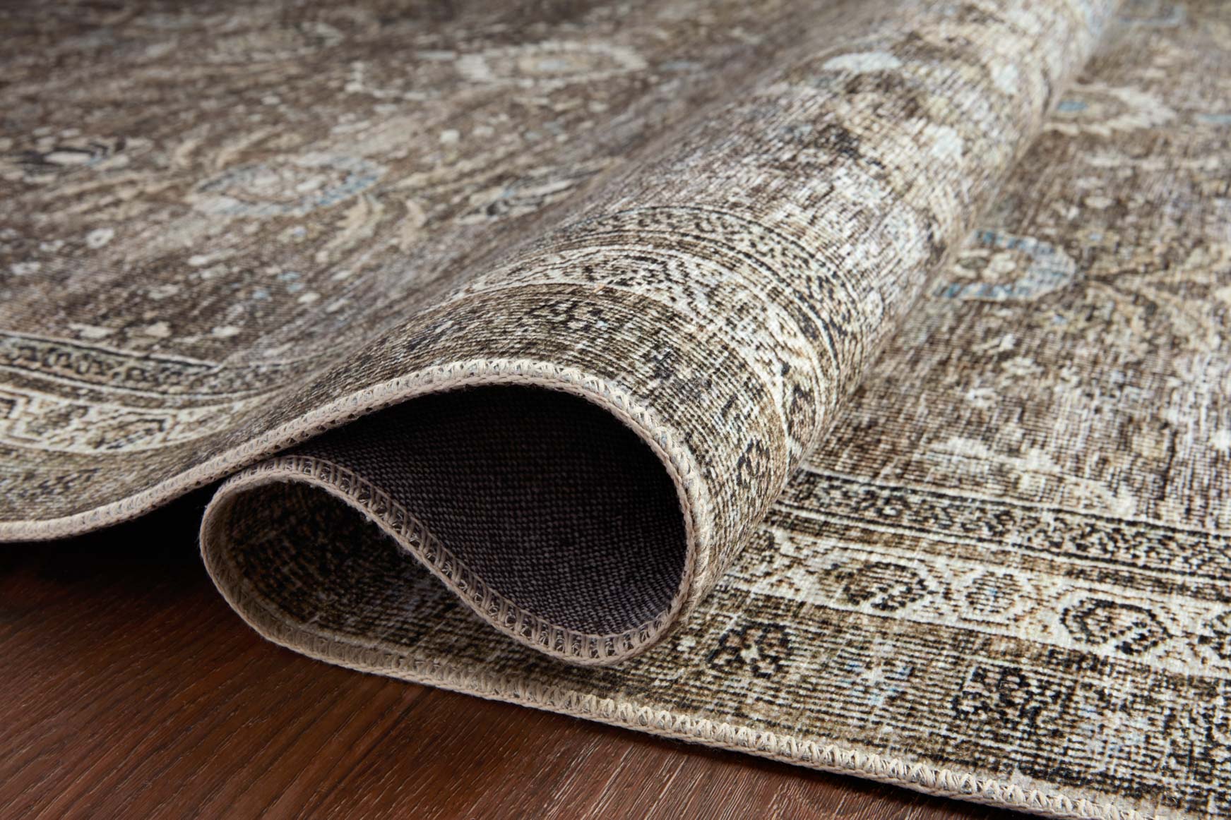 Loloi Layla Traditional in Antique and Moss 9' 6" x 14' Area Rug (LAY-13) - Image 8