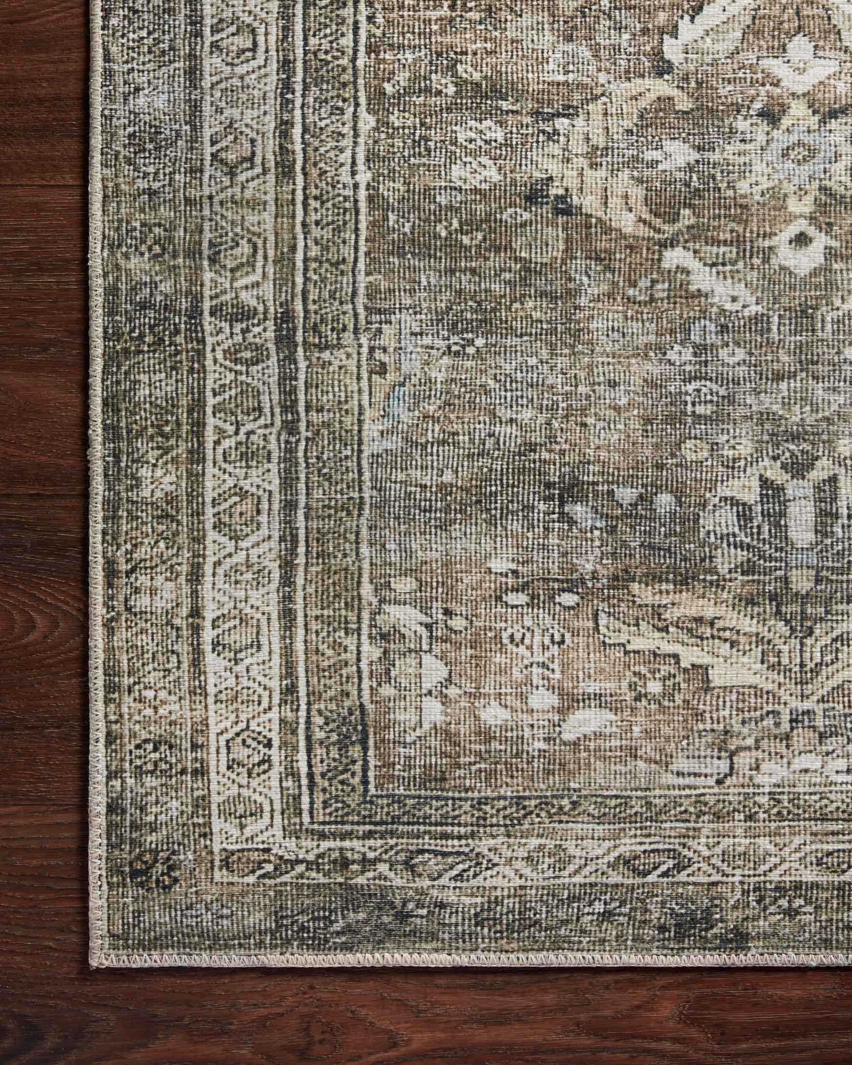 Loloi Layla Traditional in Antique and Moss 9' 6" x 14' Area Rug (LAY-13) - Image 9