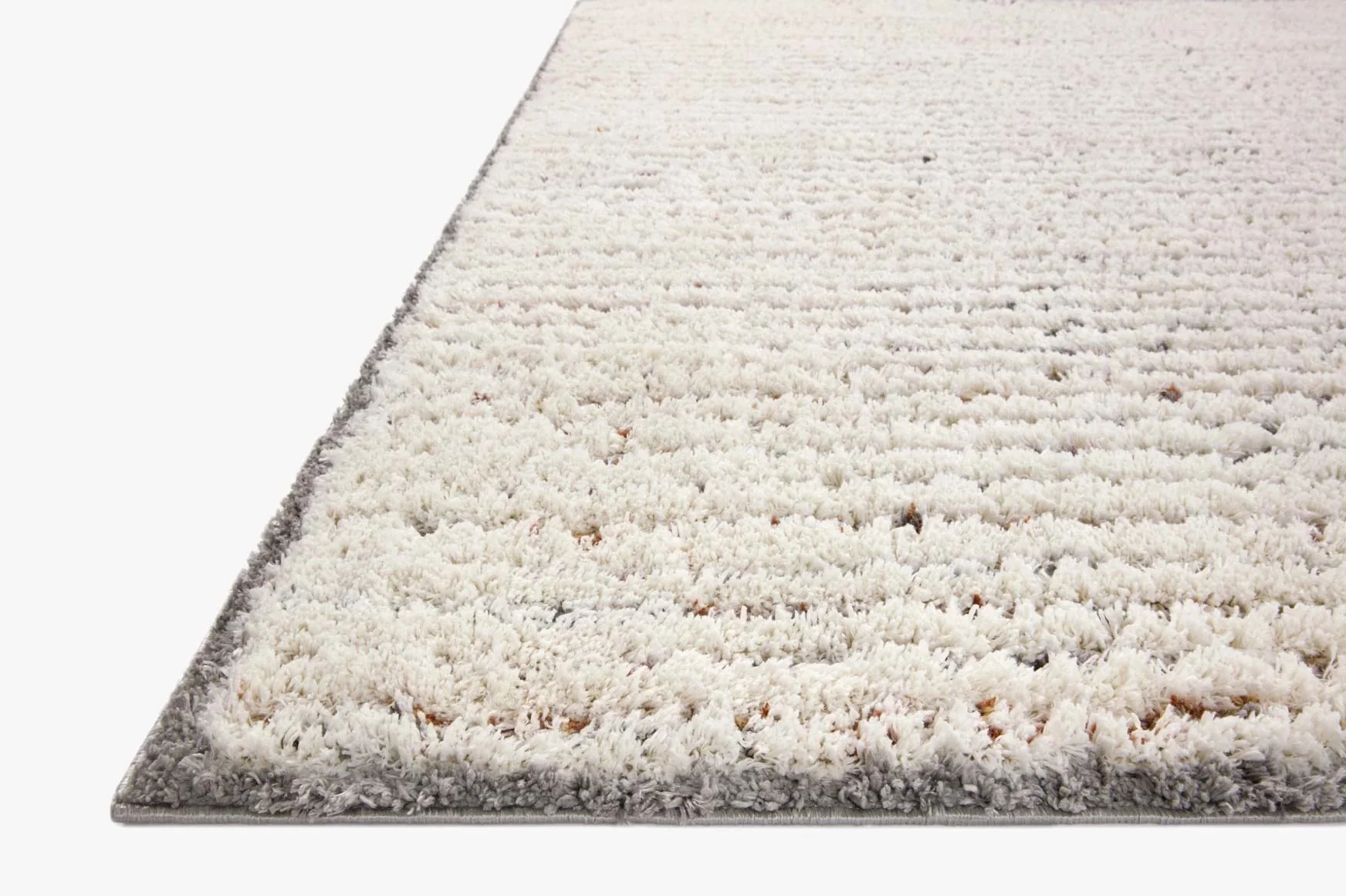 Loloi Levitt Shags in Ivory 9' 3" x 13' Area Rug (LEV-01) - Image 3